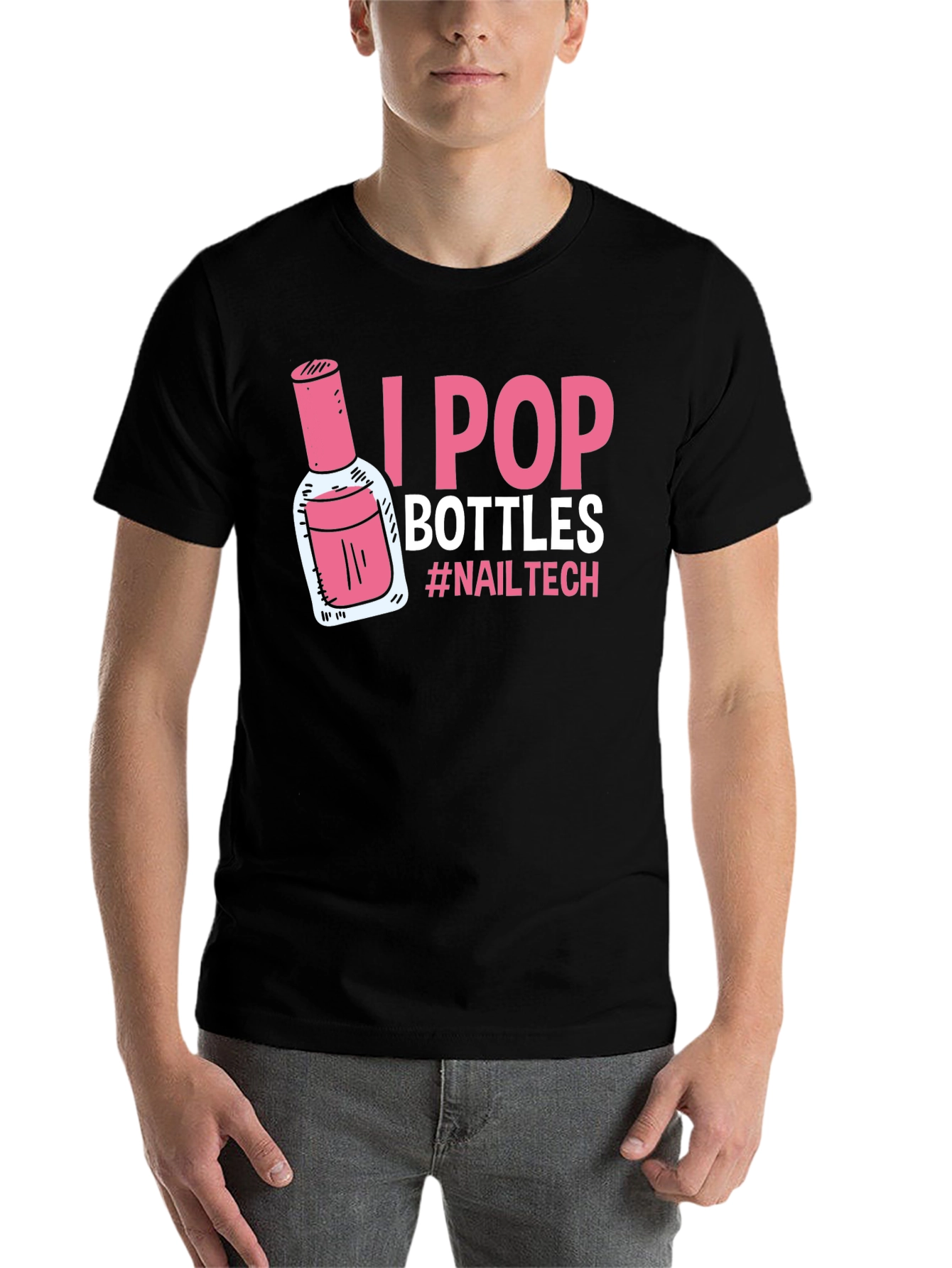 I Pop Bottles Nail Tech T-Shirt - 7