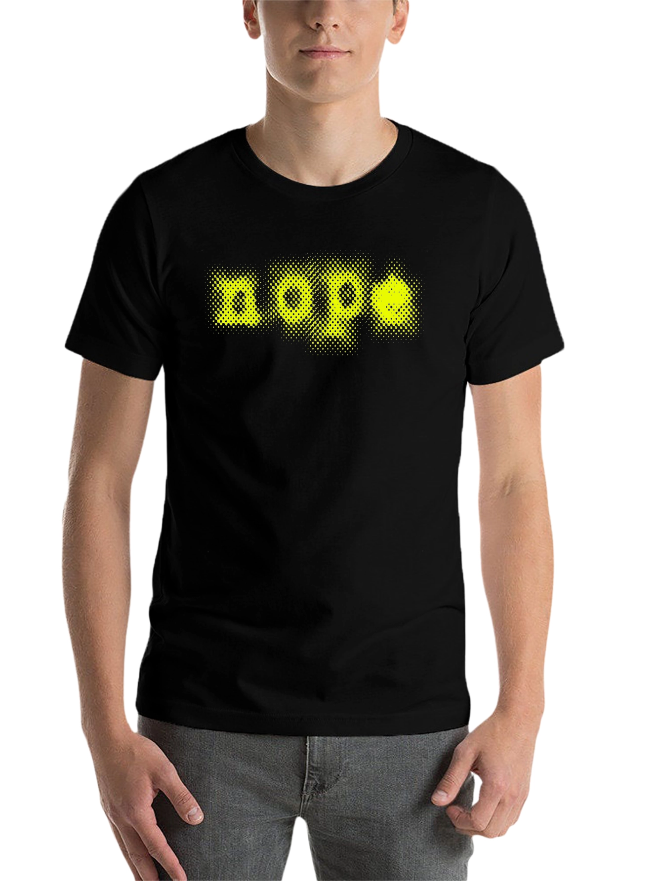 Black Nope Graphic Print T-Shirt - Casual Black Tee view 7