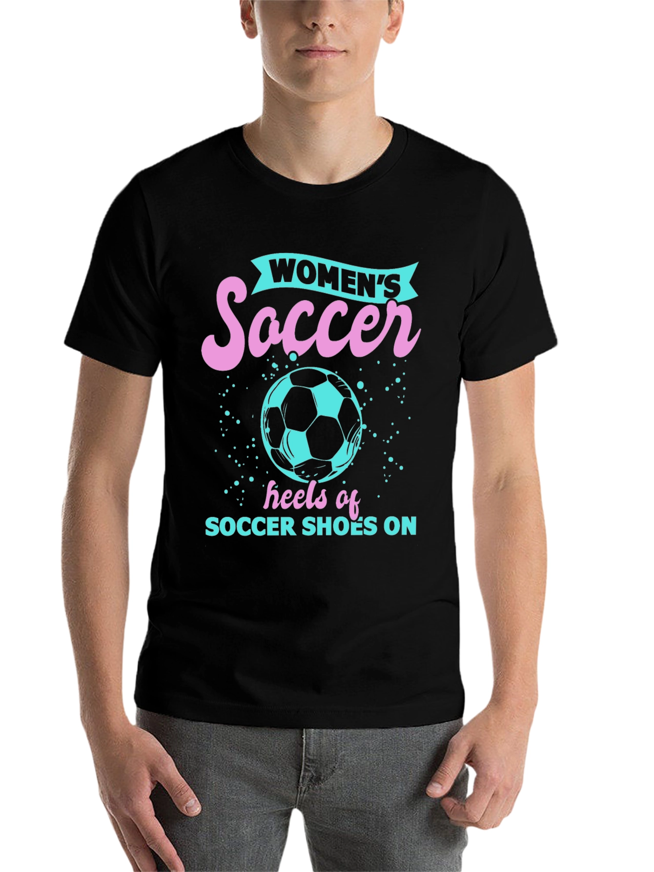 Women's Soccer Heels Graphic Tee - 7