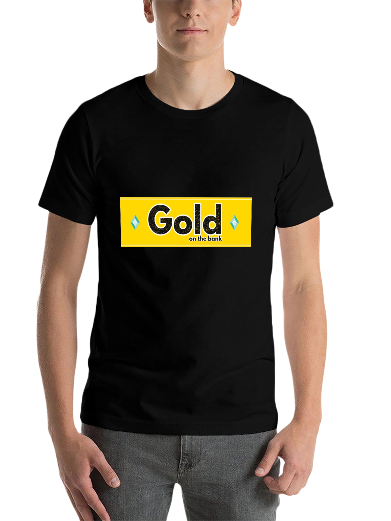 Black Gold on the Bank T-Shirt - Black view 7