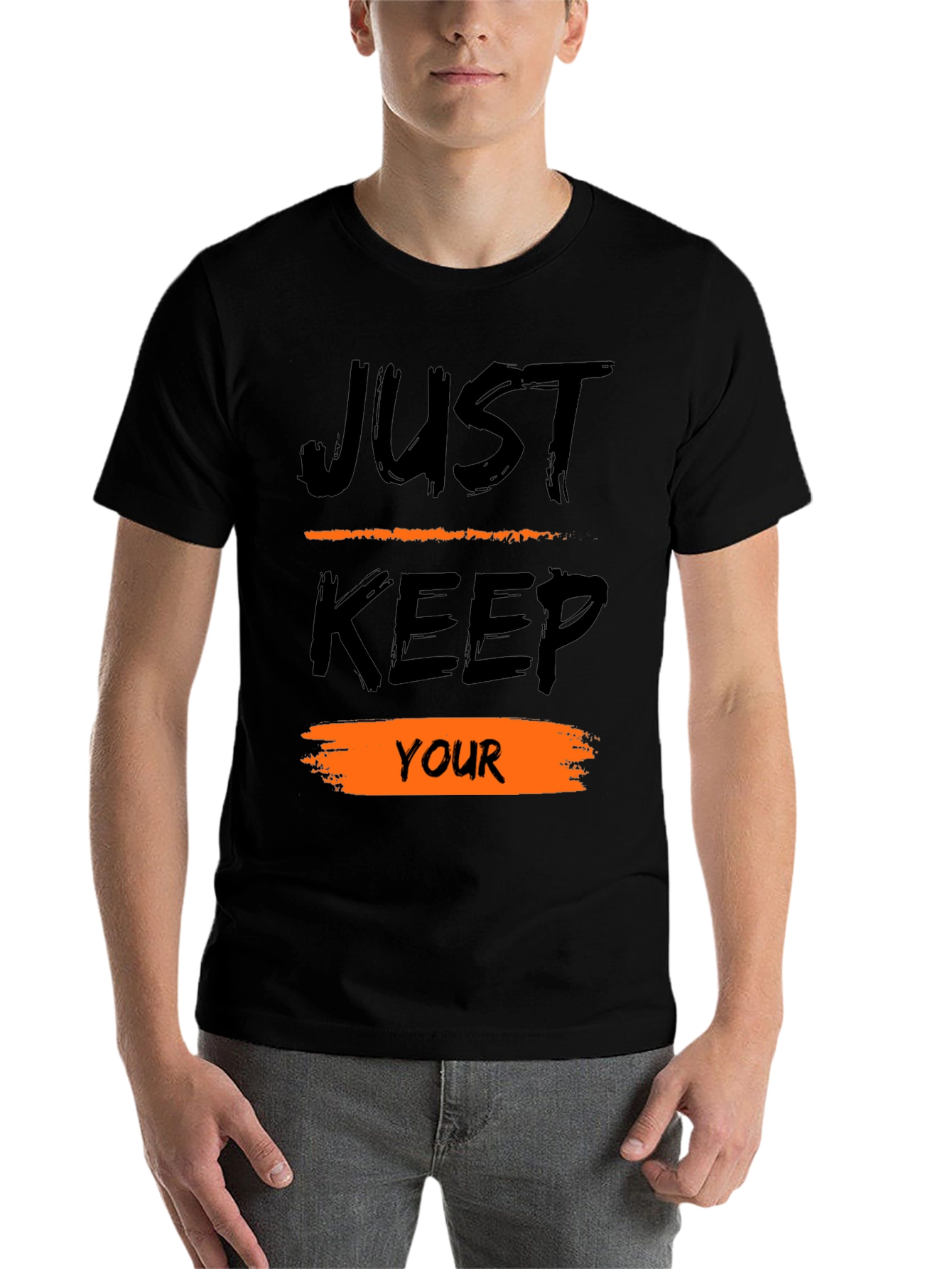 Black Just Keep Your T-Shirt view 7
