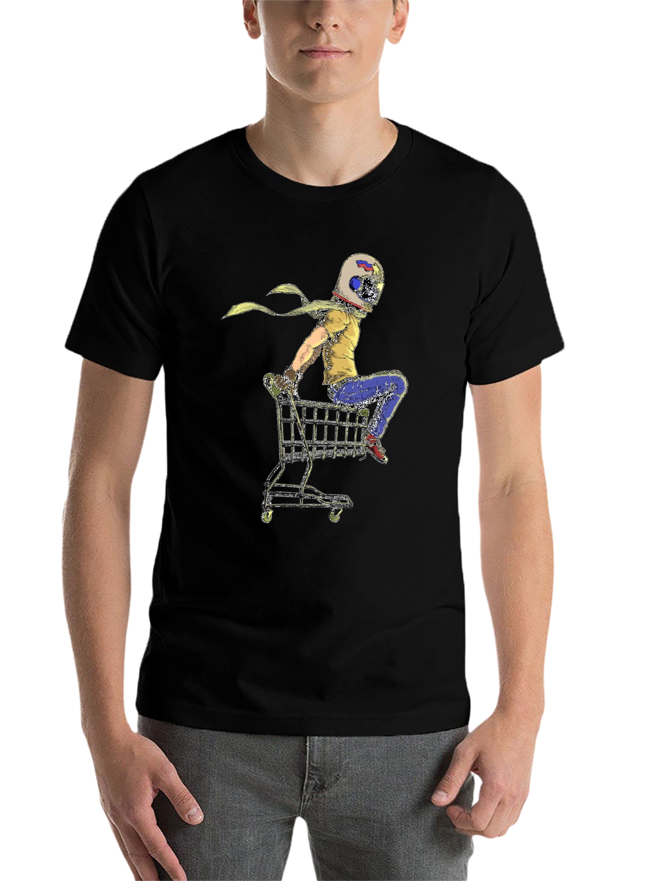 Helmet Rider Shopping Cart T-Shirt - 7