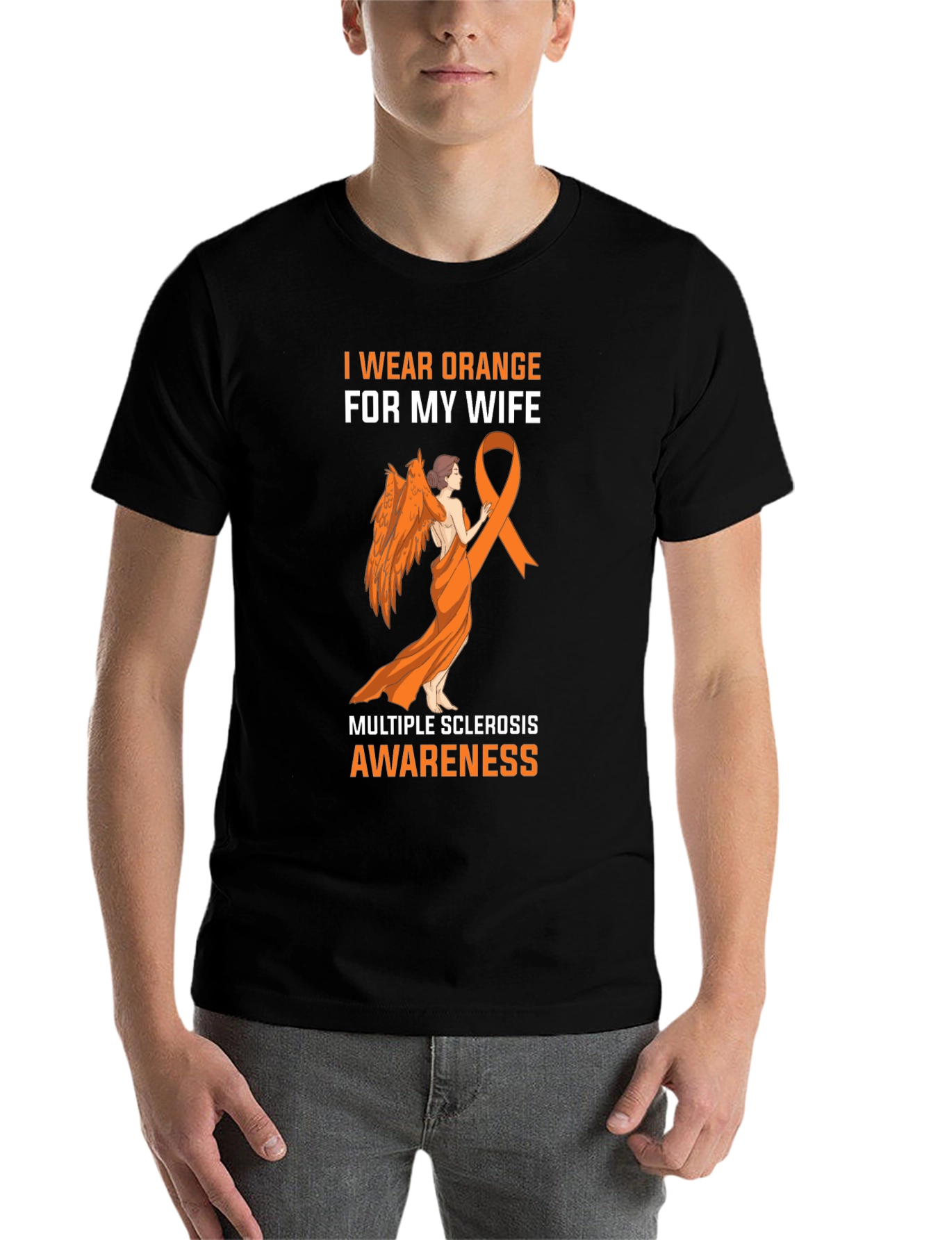 I Wear Orange for My Wife Awareness T-Shirt - 7