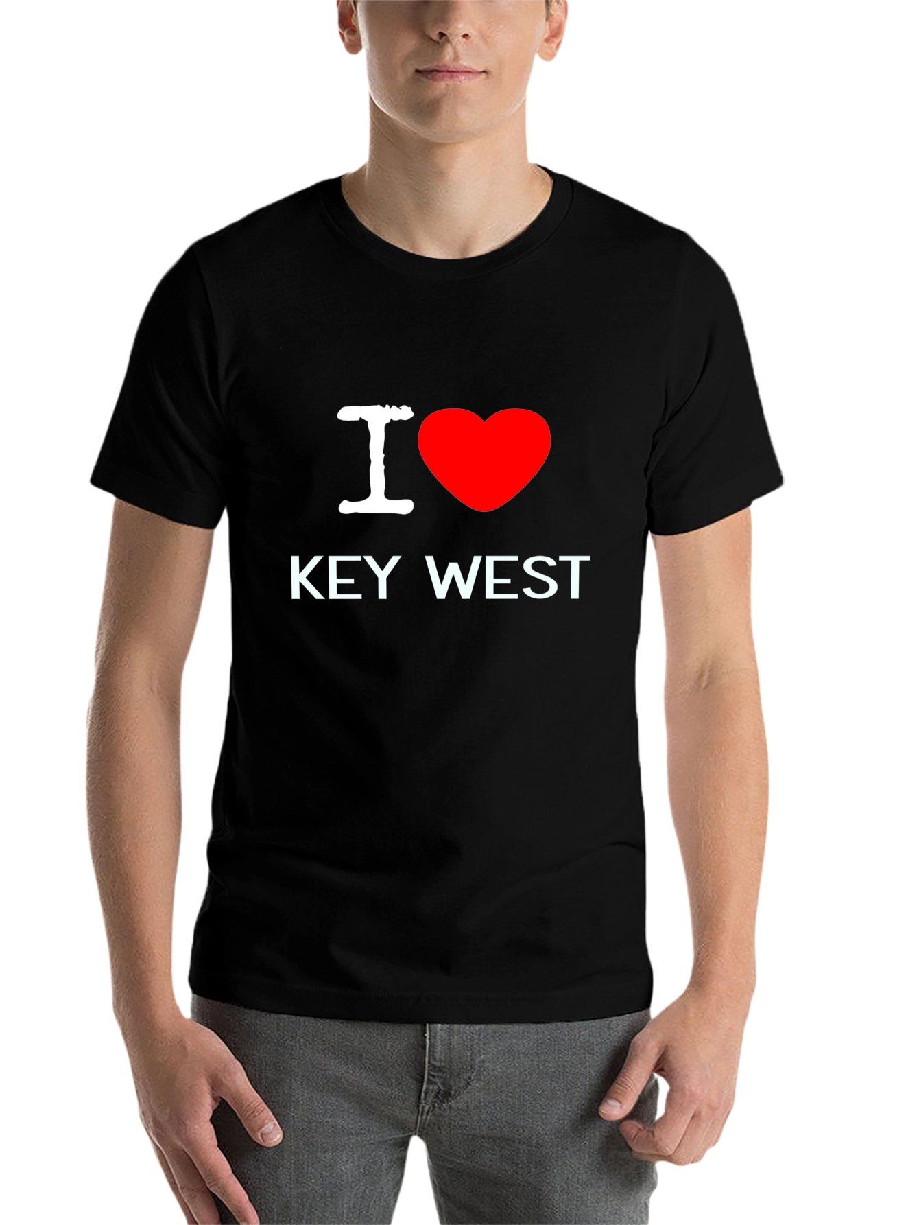 Black I Love Key West Black T-Shirt view 7