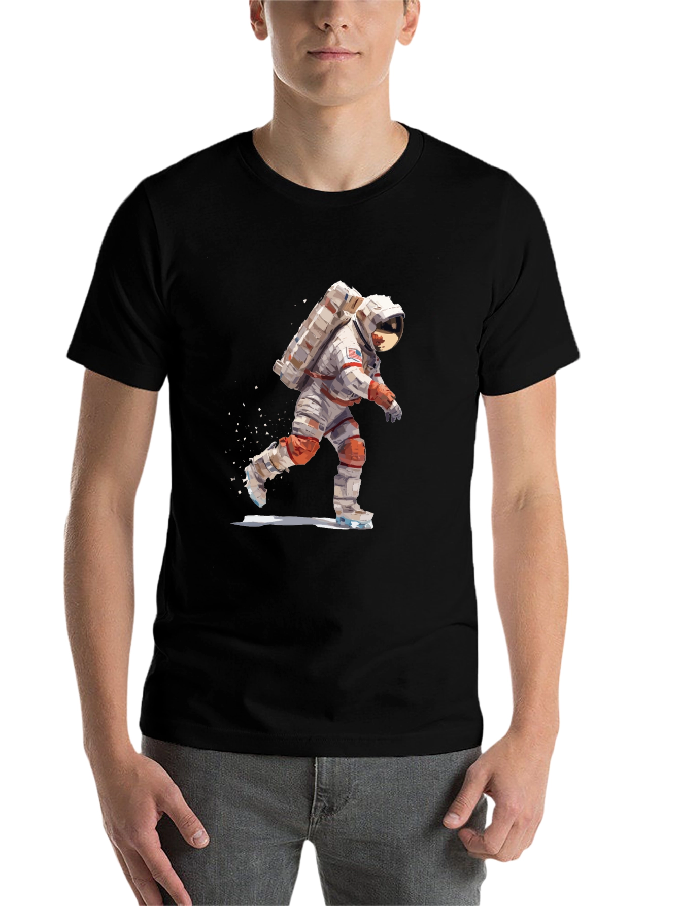 Black Astronaut Graphic Tee - Explore in Style view 7
