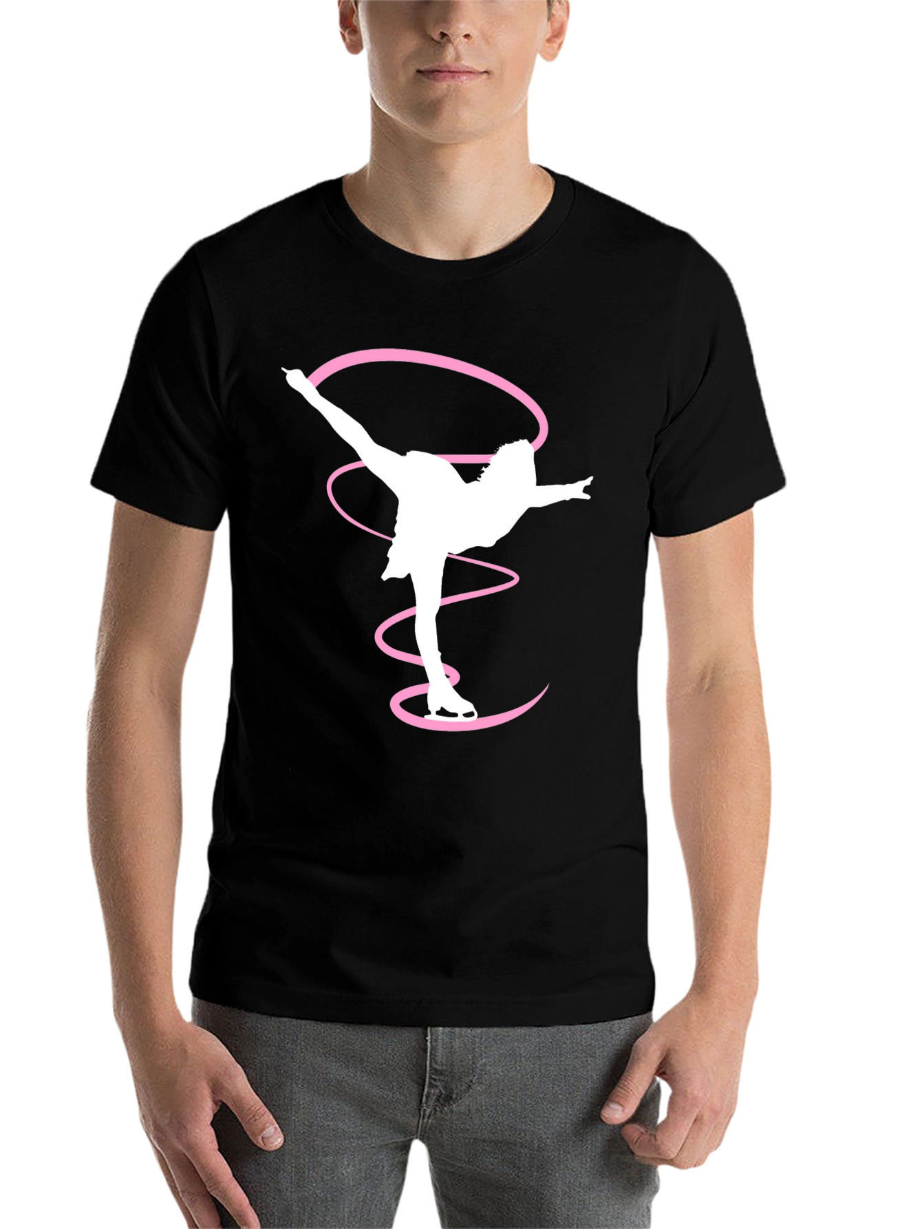 Black Figure Skating Tee - Artistic Sportswear view 7