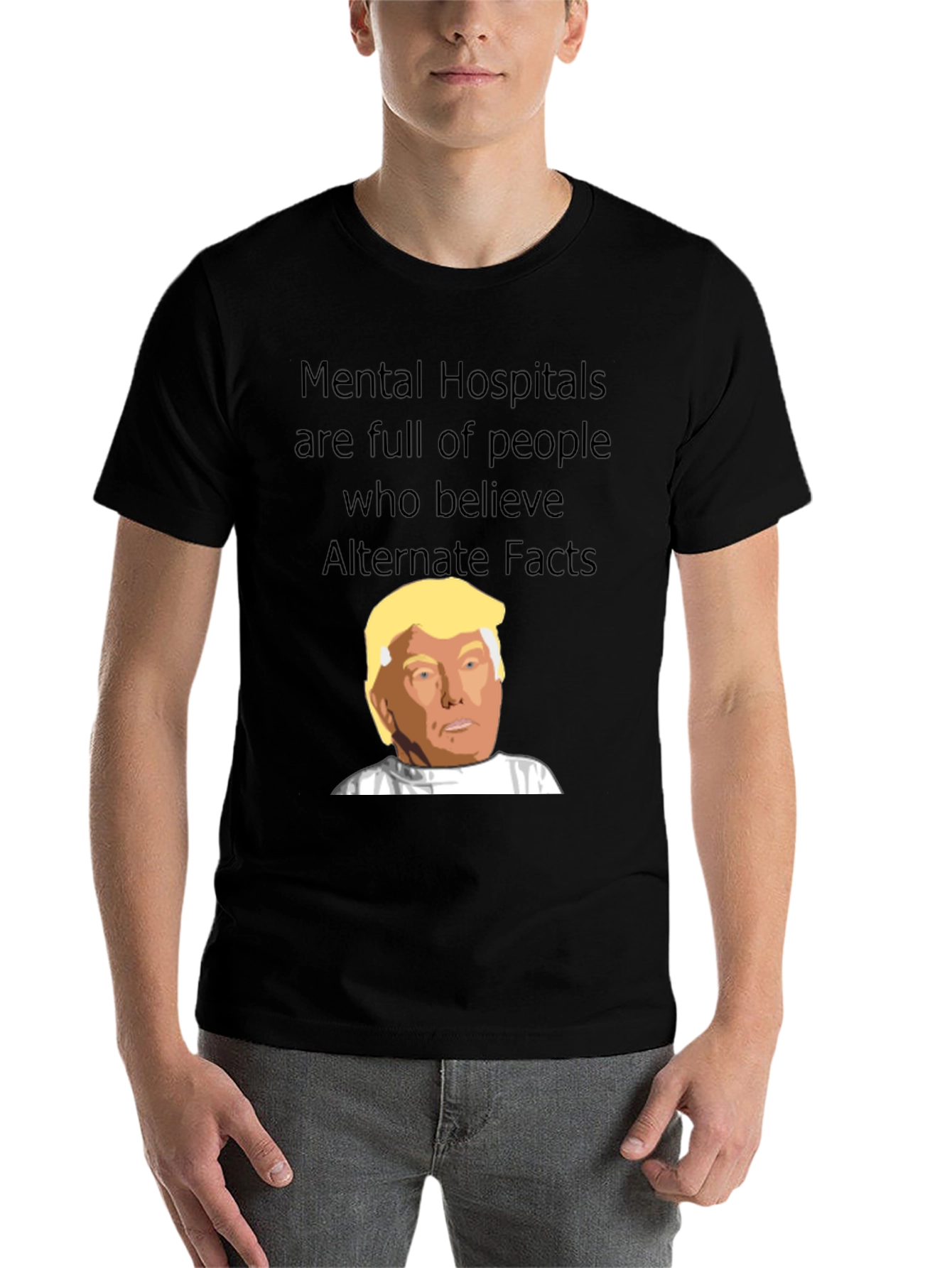 Black Mental Hospitals Trump T-Shirt view 7