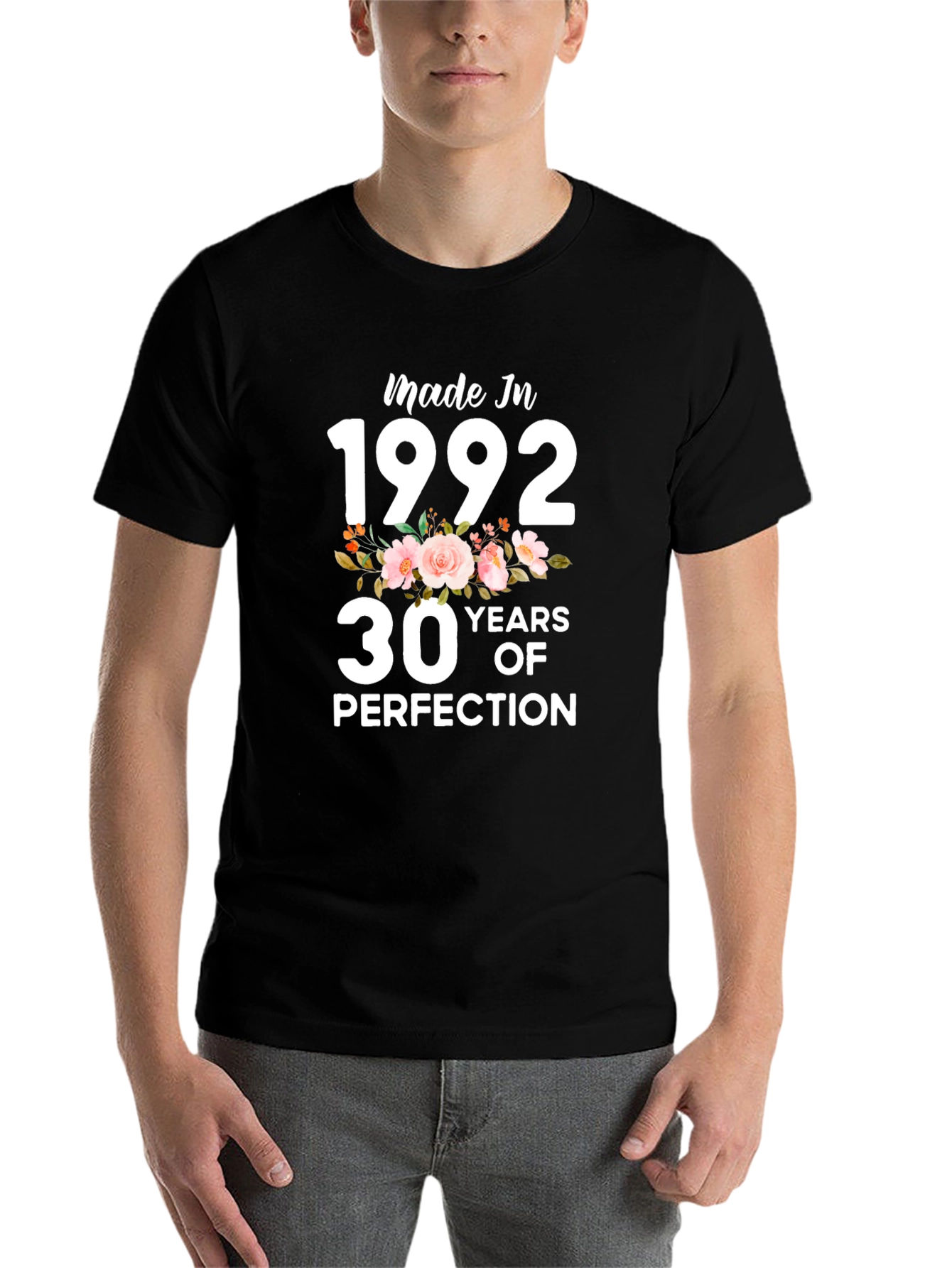 Black Made In 1992 30 Years of Perfection T-Shirt view 7