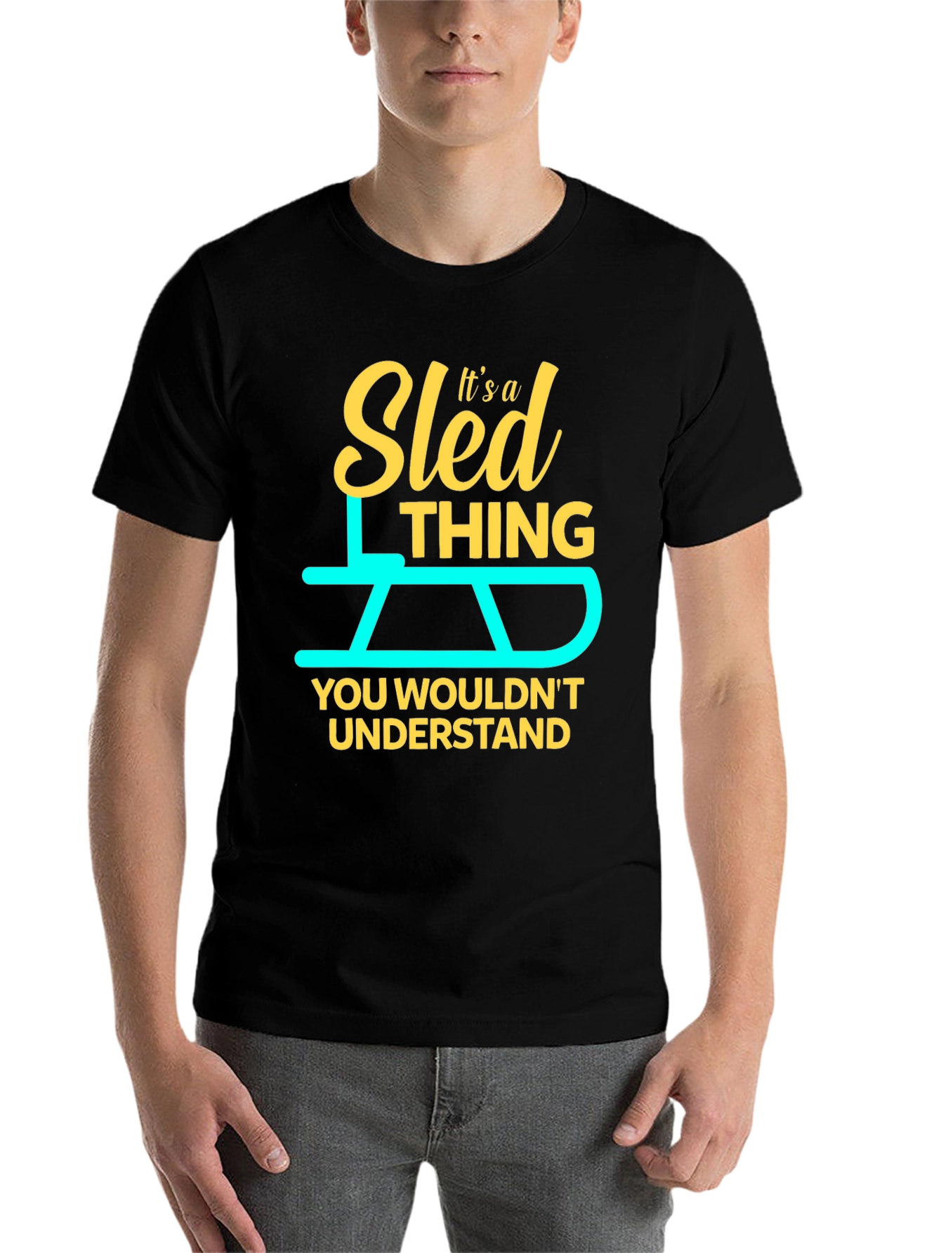 Black Sled Thing T-Shirt - You Wouldn't Understand! view 7