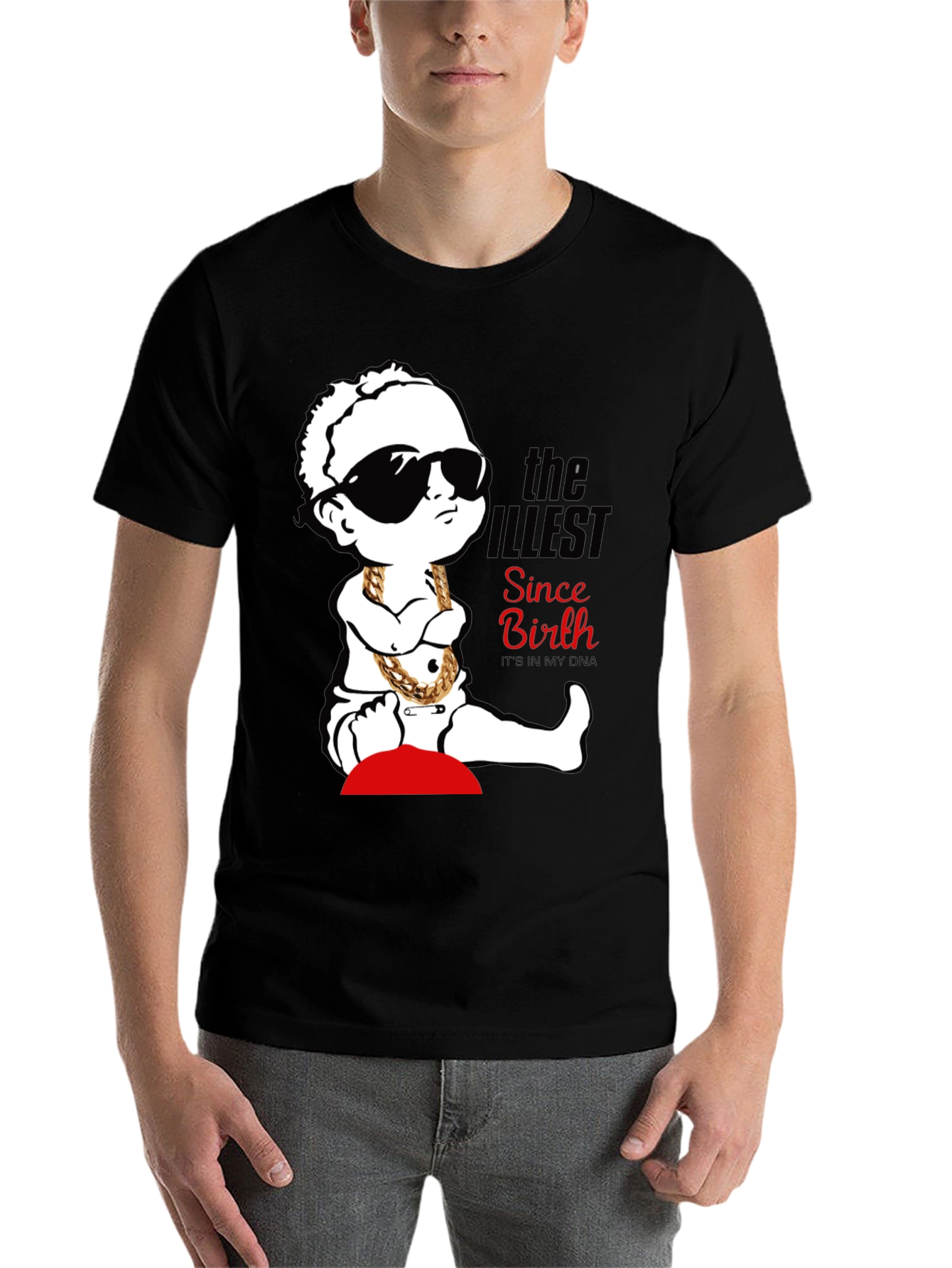 Cool Baby Graphic Tee - "The Illest Since Birth" Black T-Shirt - 7