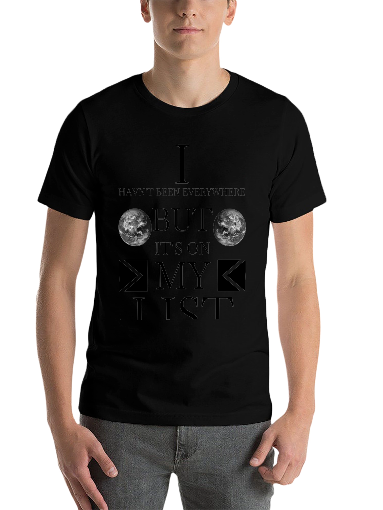 Black Travel T-Shirt - I Haven't Been Everywhere - Adventure Tee view 7