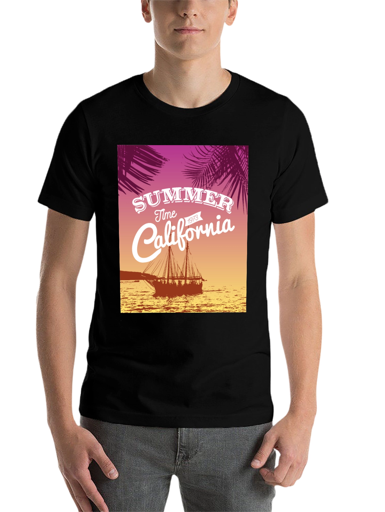 Black Summer Time California Tee view 7
