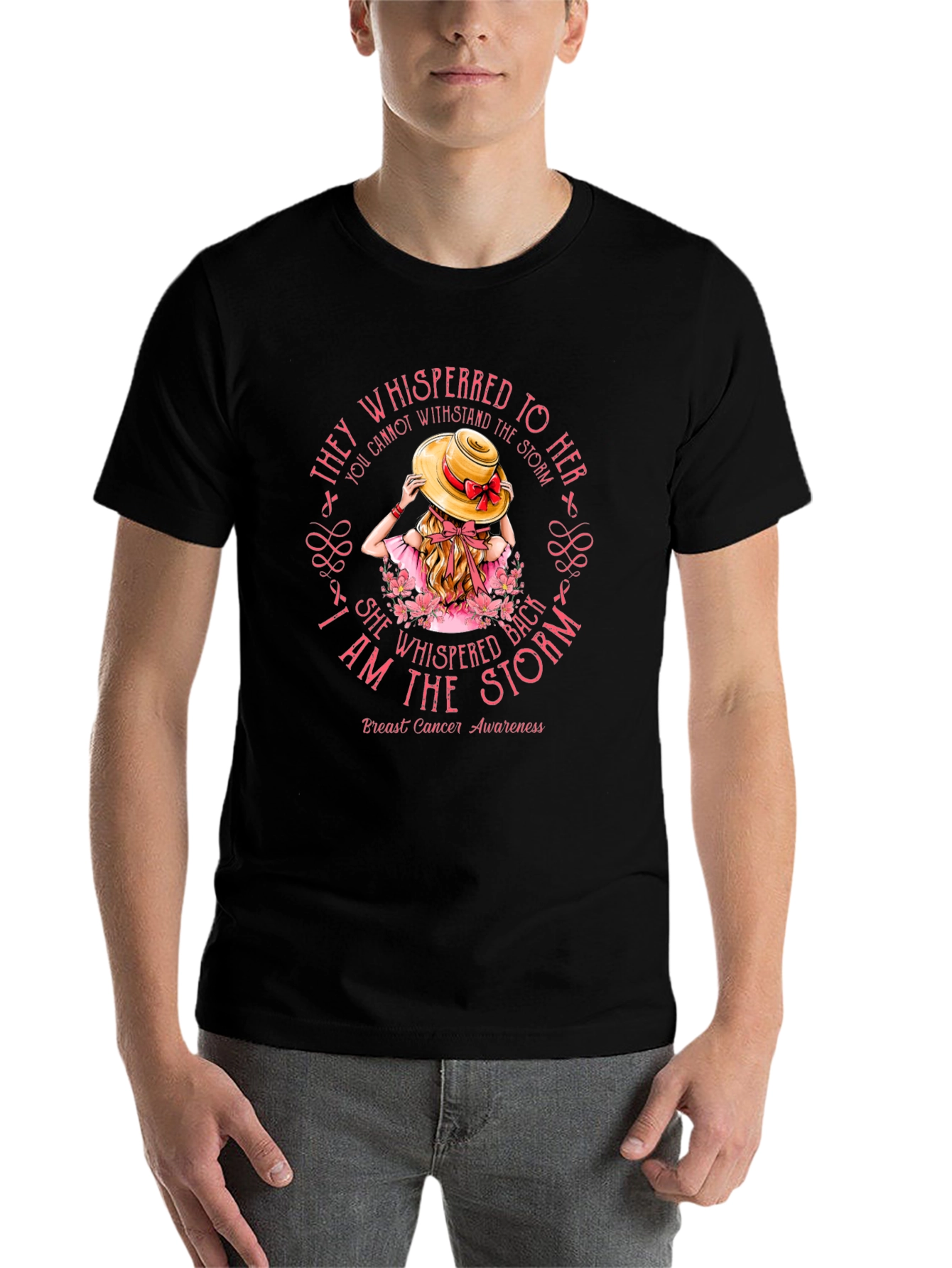 Breast Cancer Awareness I Am The Storm T-Shirt - 7