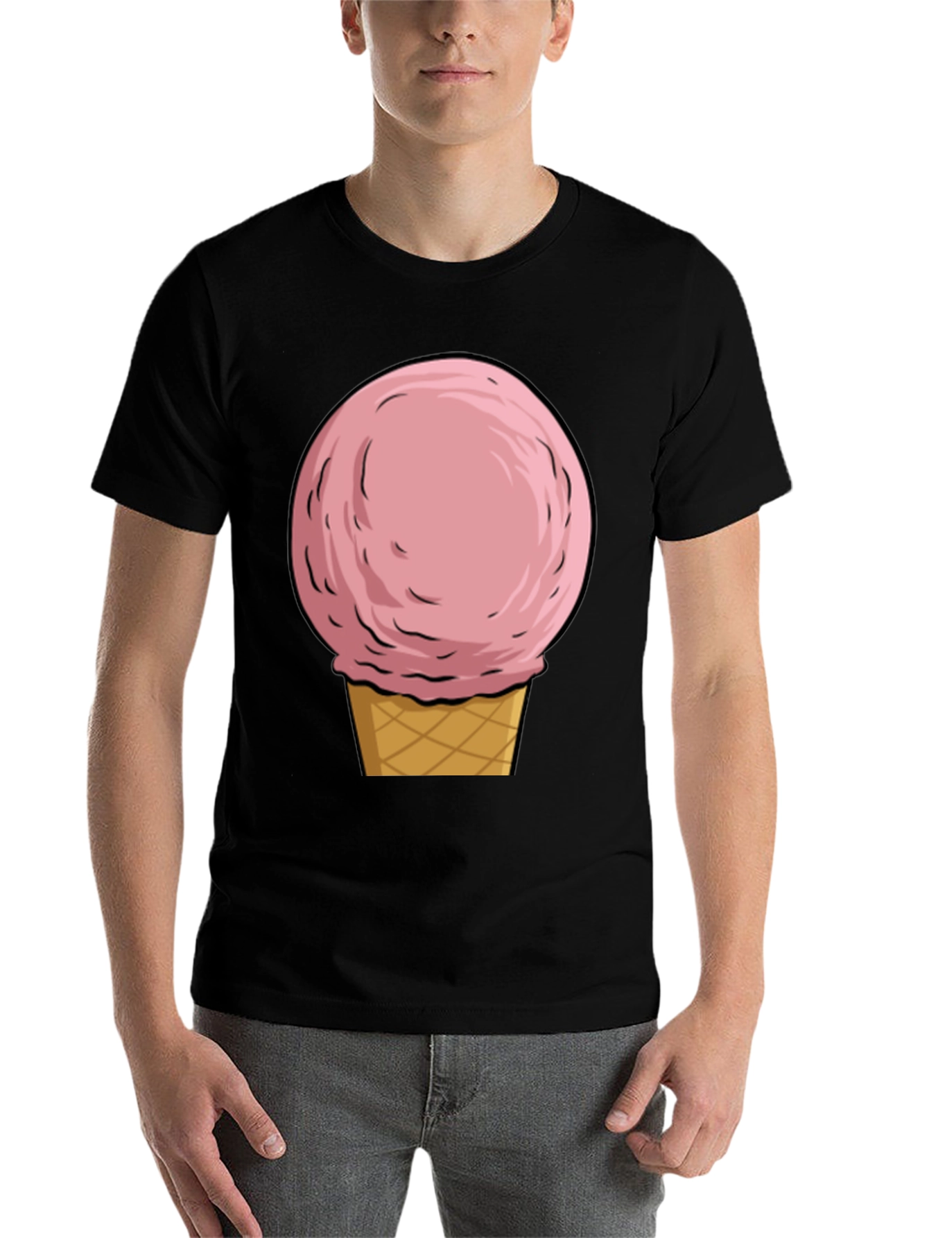 Black Ice Cream Graphic Tee - Summer Fun view 7