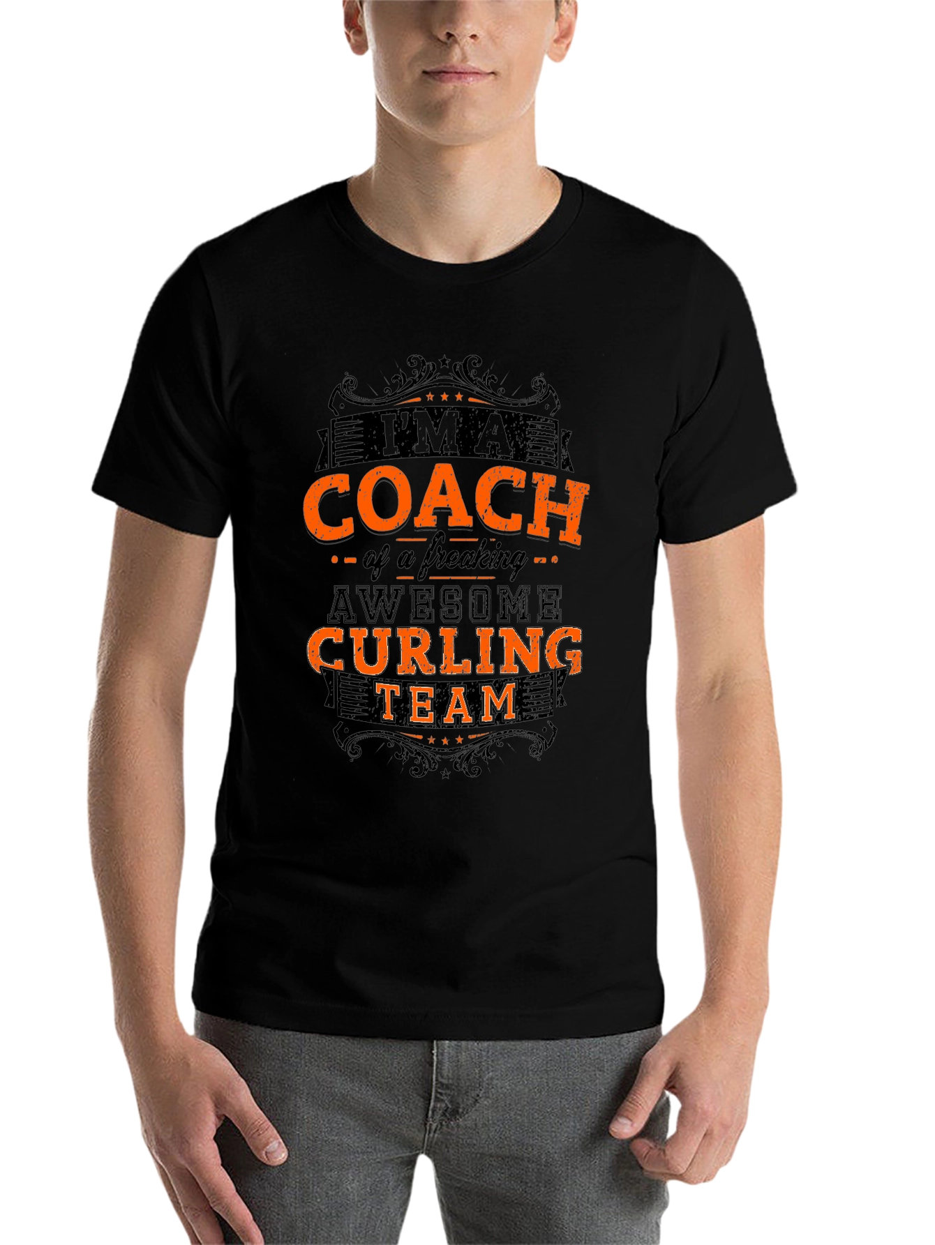 Curling Coach T-Shirt - Awesome Team Pride - 7