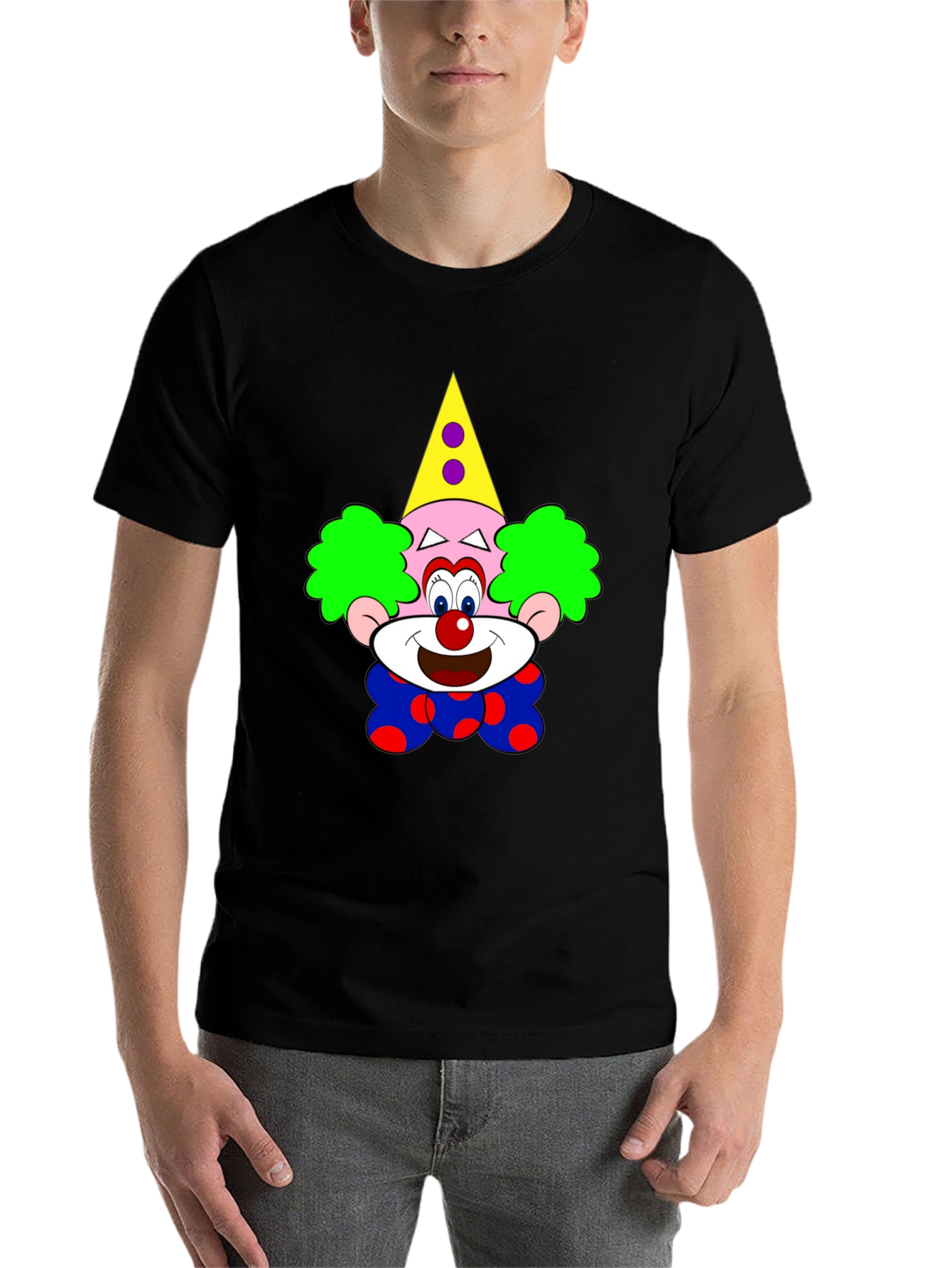 Black Clown Graphic Black T-Shirt - Fun & Unique! view 7