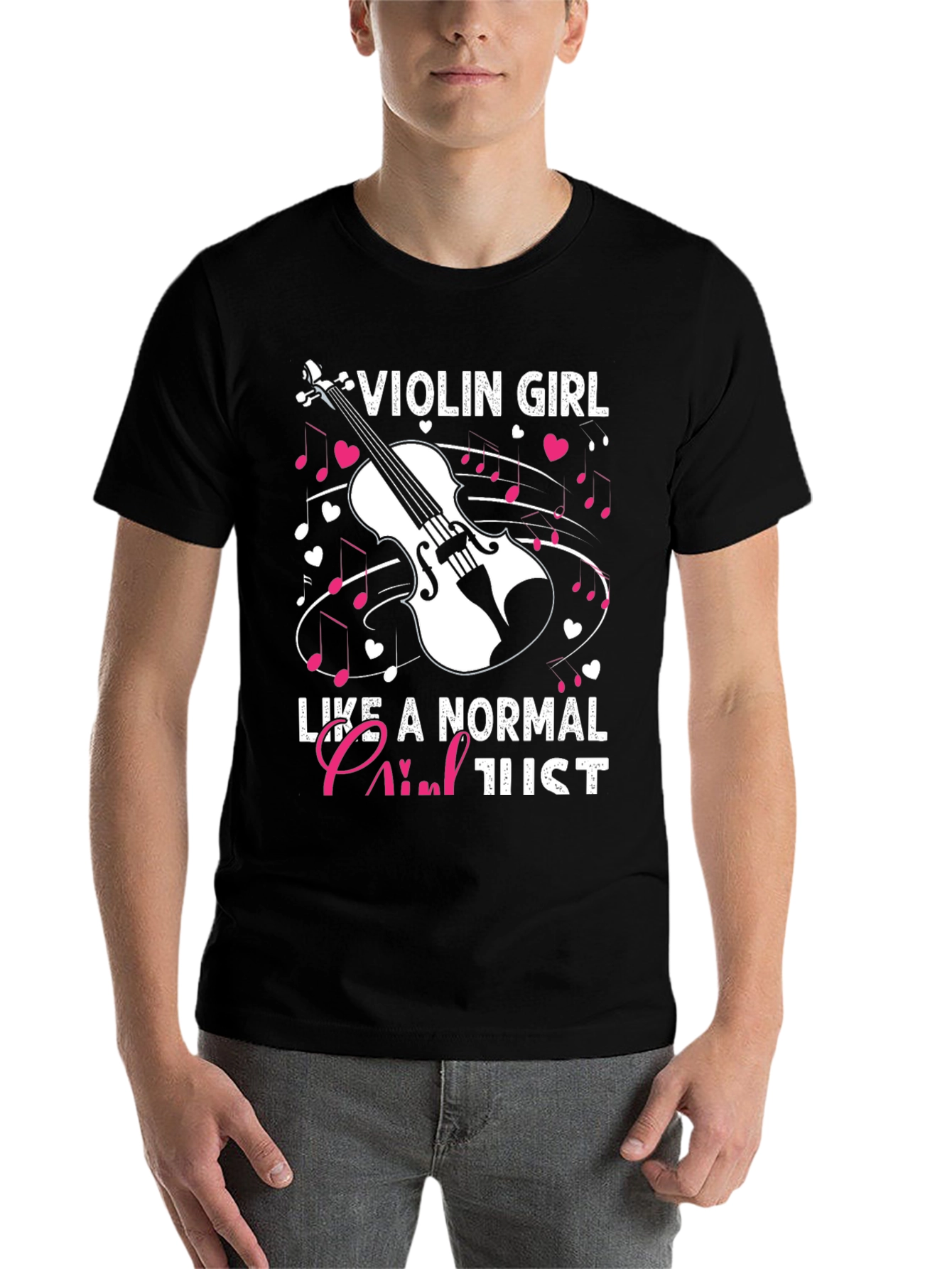 Black Violin Girl Like a Normal Girl T-Shirt view 7