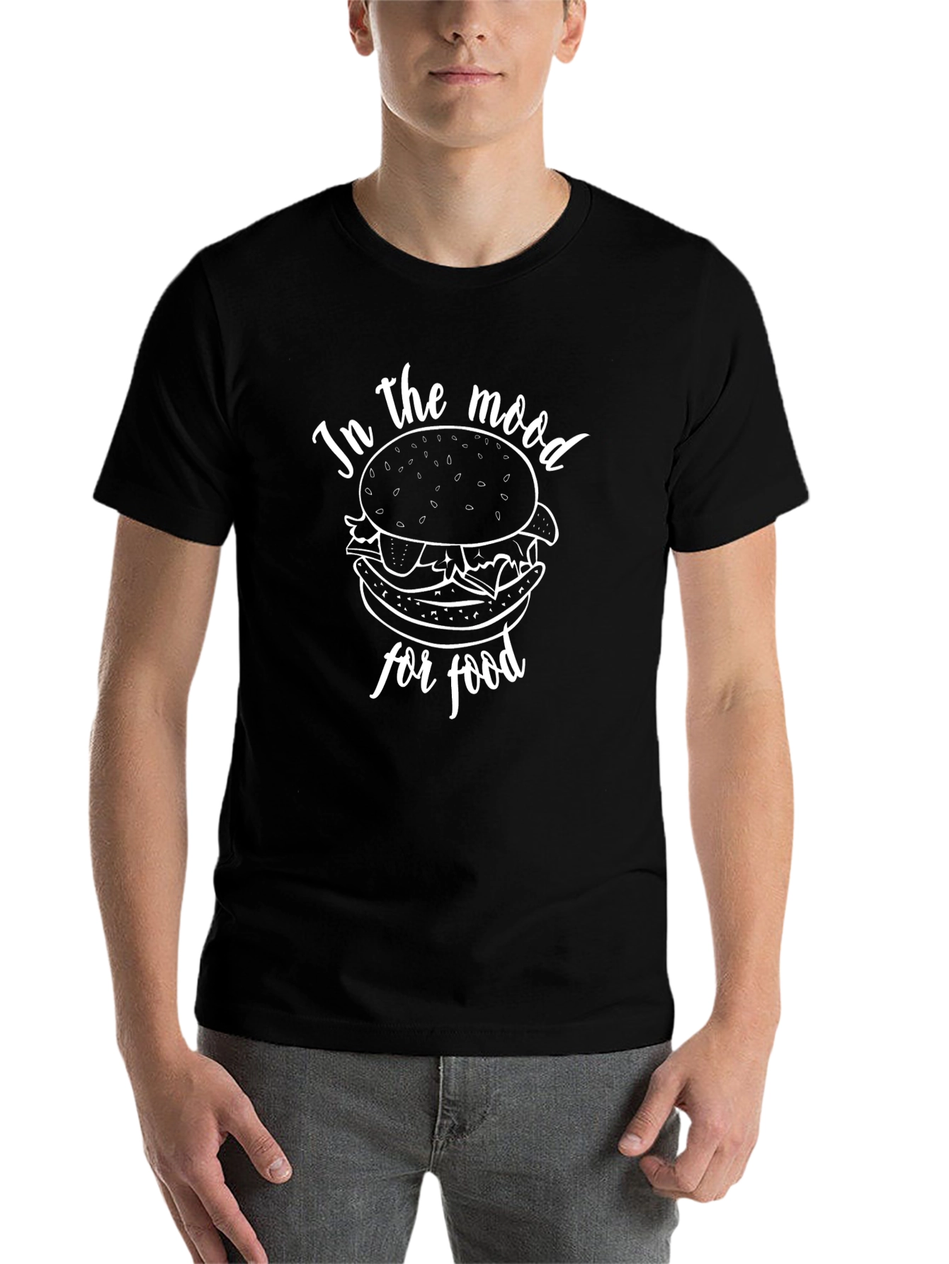 Black In the Mood for Food Black Graphic Tee view 7