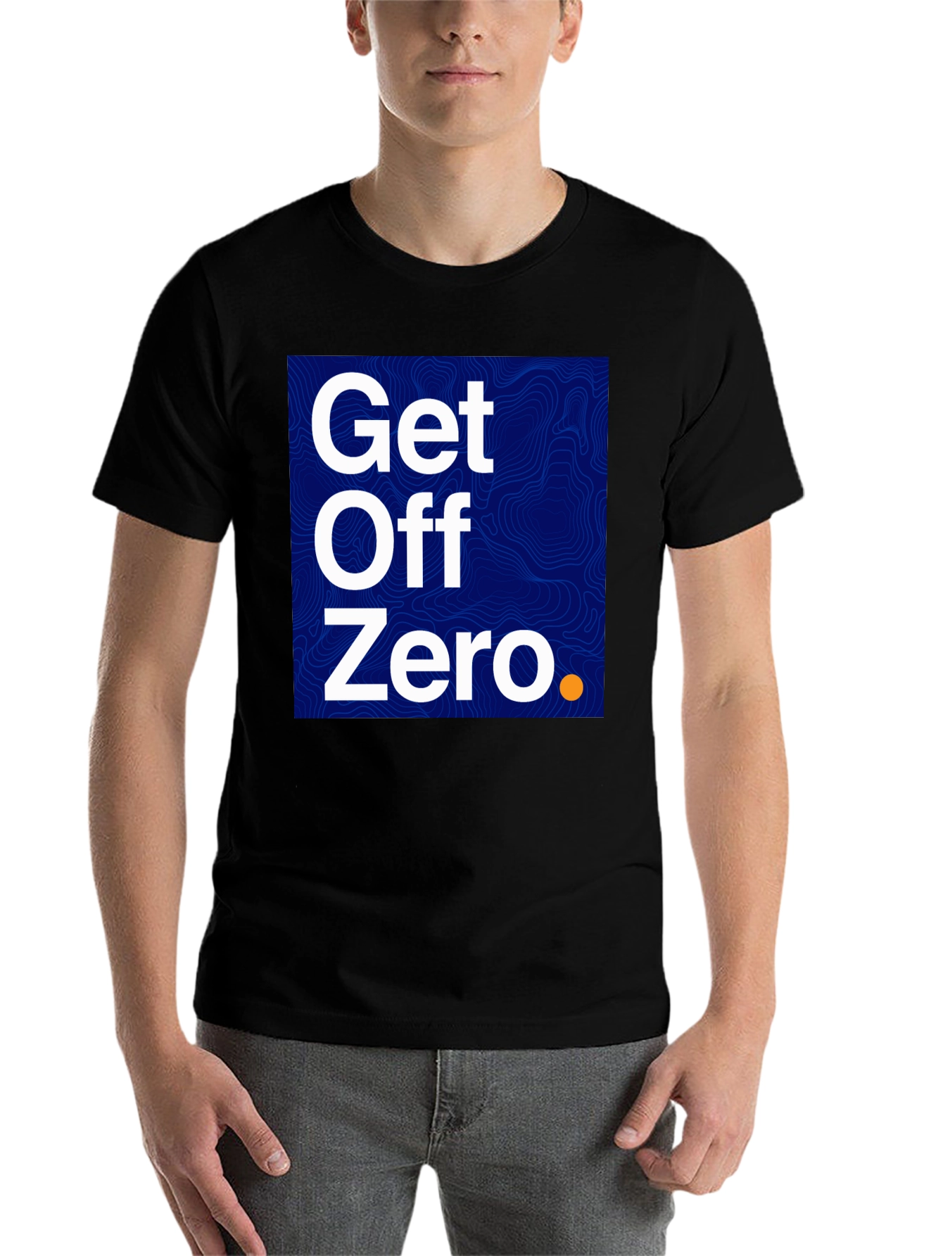 Black Get Off Zero Graphic Tee - Bold Statement Shirt view 7