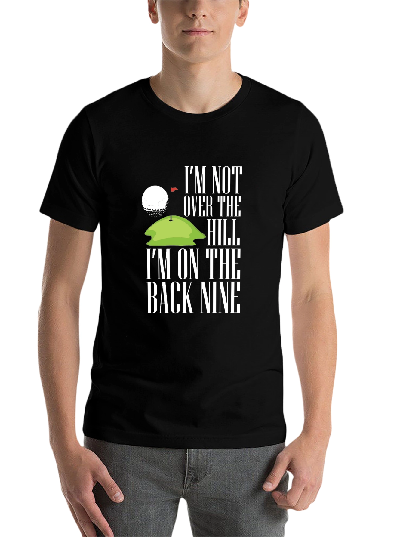Black Golf Back Nine Graphic Tee - Black Cotton view 7
