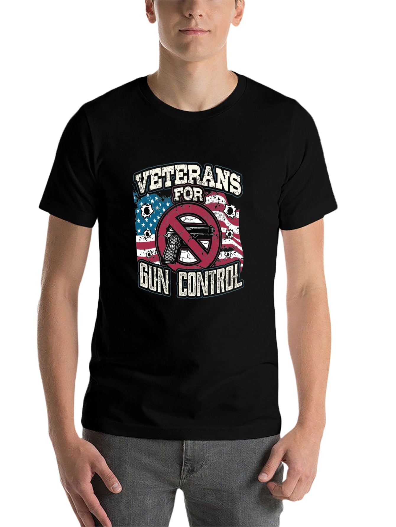 Black Veterans for Gun Control T-Shirt view 7
