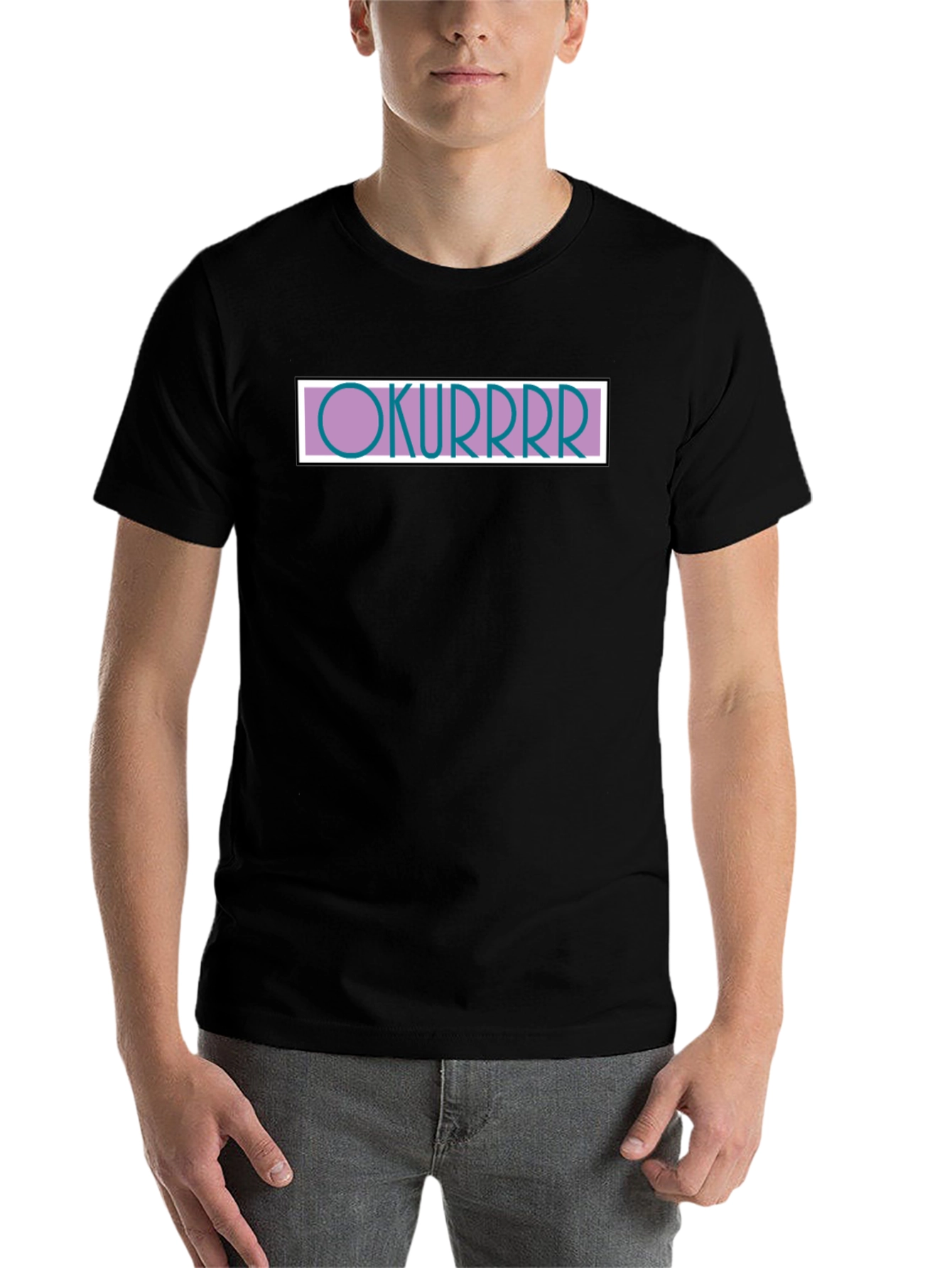 Black Okurrr T-Shirt - Trendy Graphic Tee view 7
