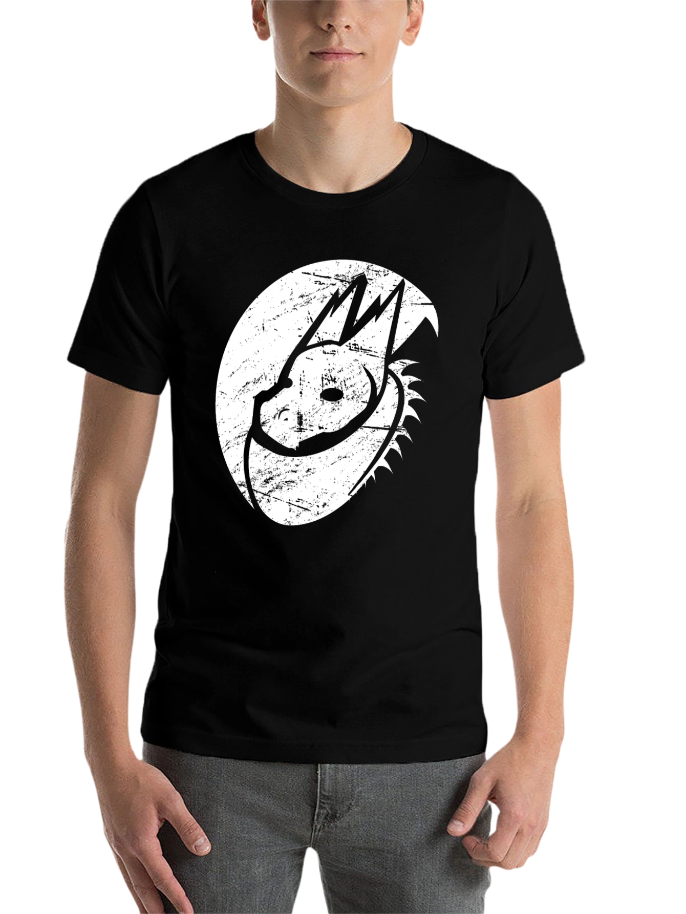 Black Dragon Graphic Tee - Black Cotton Blend view 7
