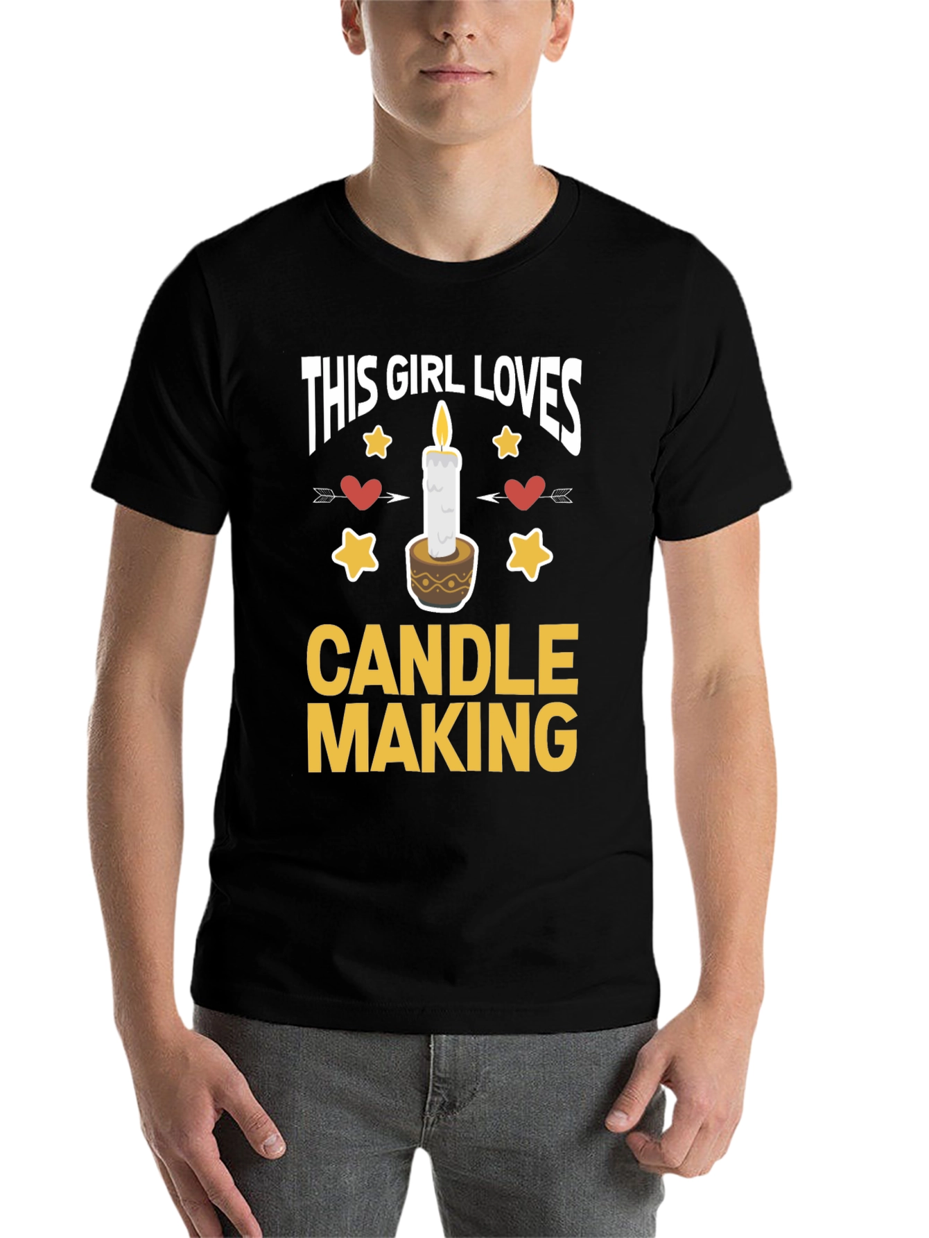 Black This Girl Loves Candle Making T-Shirt view 7