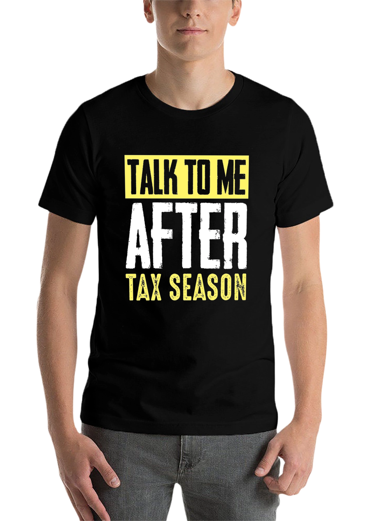 Black Talk To Me After Tax Season Graphic Tee - Black view 7