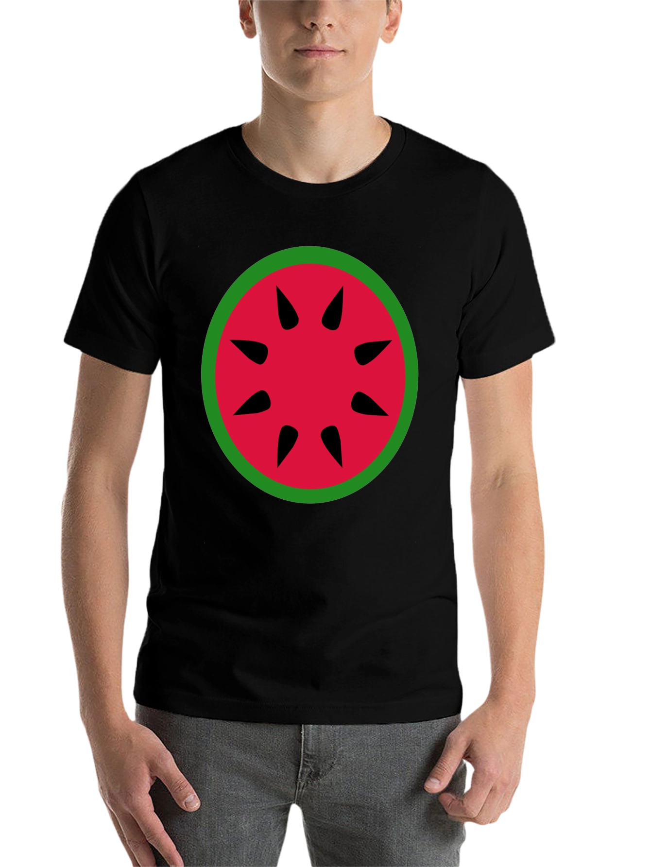 Black Watermelon Graphic Tee - Summer Fun view 7