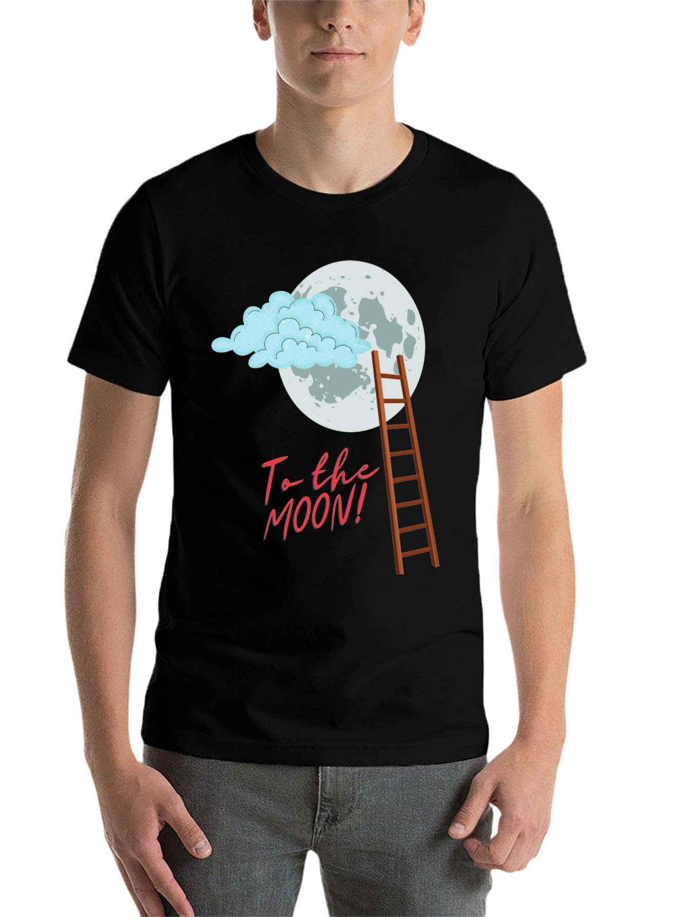 Black To the Moon Graphic Tee view 7