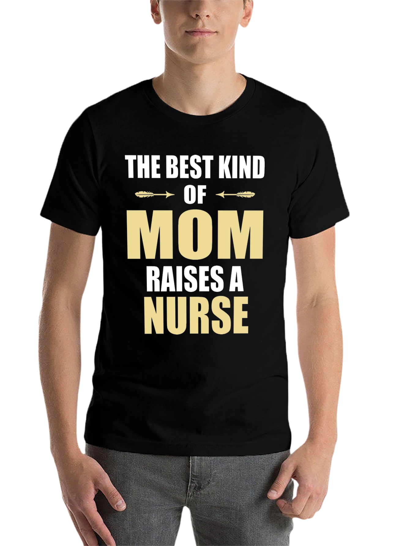 Black Best Kind of Mom Nurse T-Shirt view 7