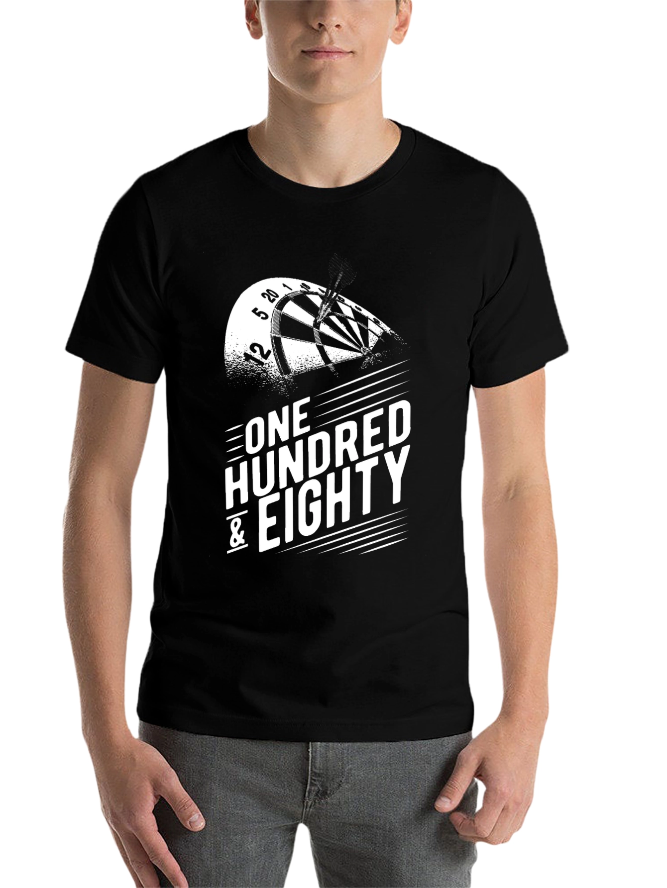 Black One Hundred & Eighty Dart T-Shirt view 7