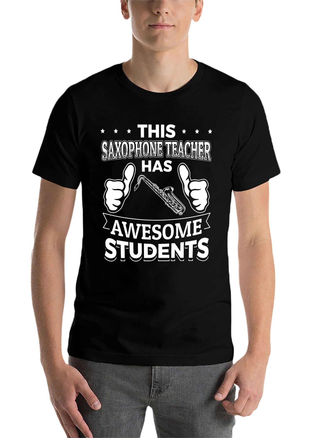 Black Saxophone Teacher Awesome Students T-Shirt view 7