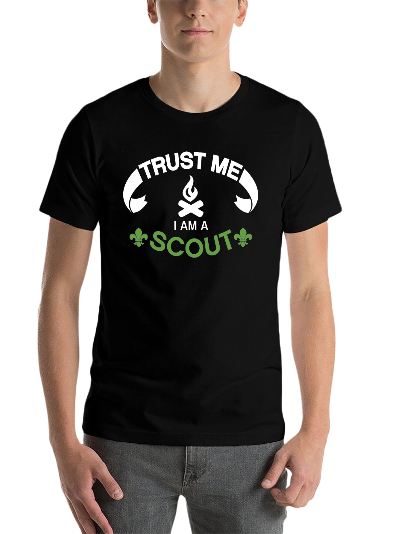 Black Trust Me I Am A Scout T-Shirt - Camping & Outdoors view 7