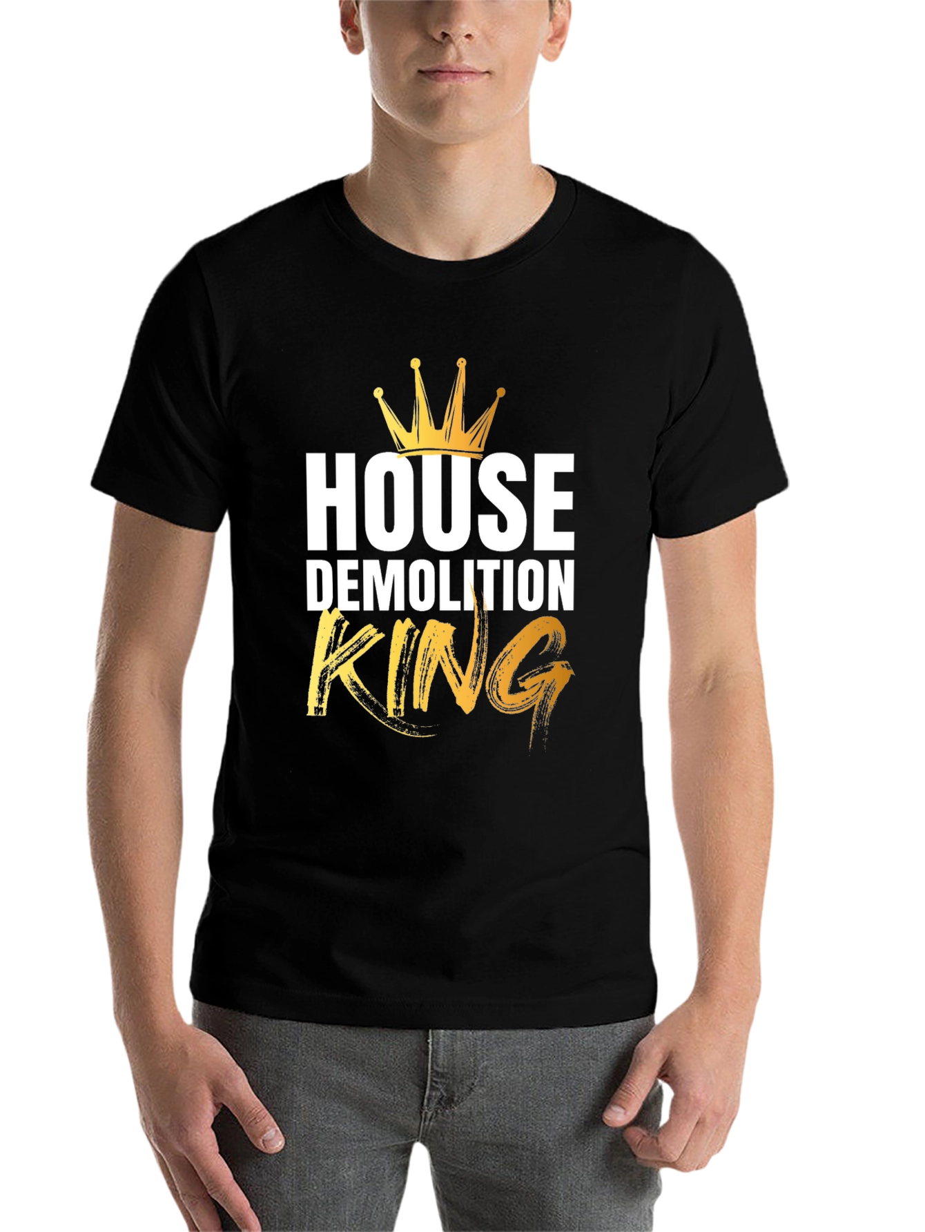 Black House Demolition King T-Shirt view 7
