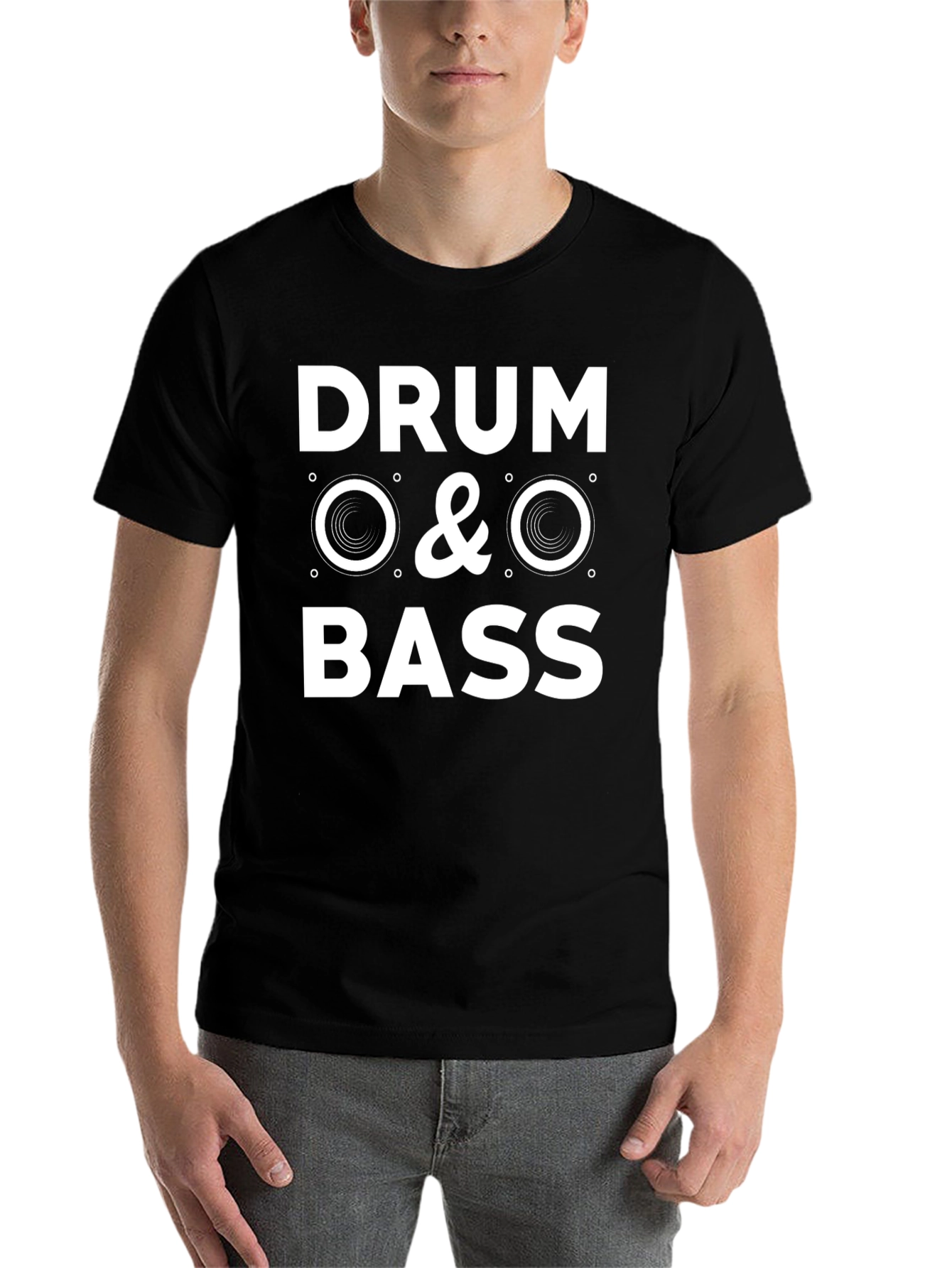 Black Drum & Bass Graphic T-Shirt - Music Lover Tee view 7