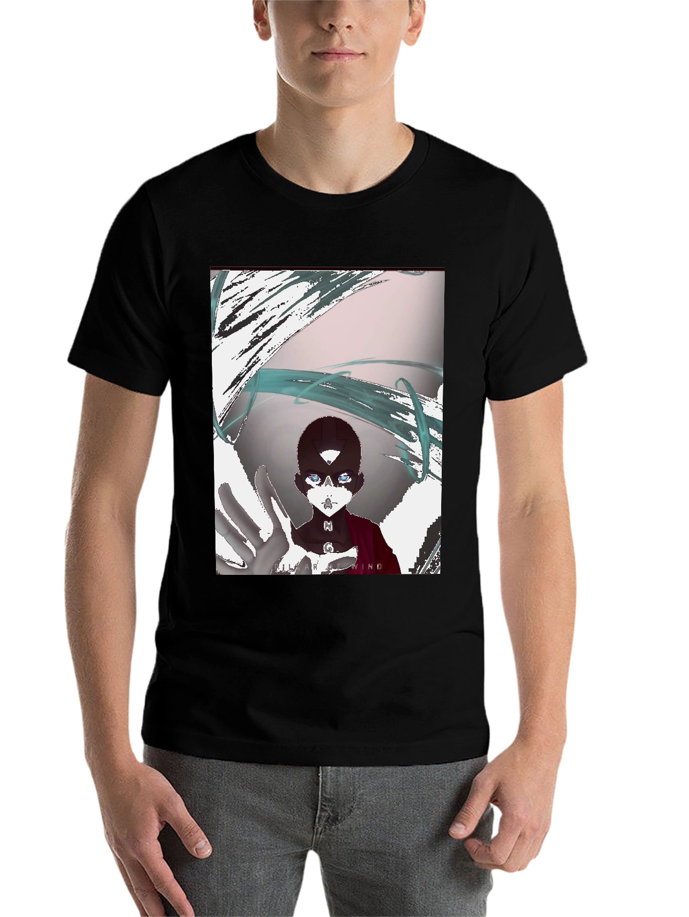 Black Anime Graphic T-Shirt - Unique Design view 7