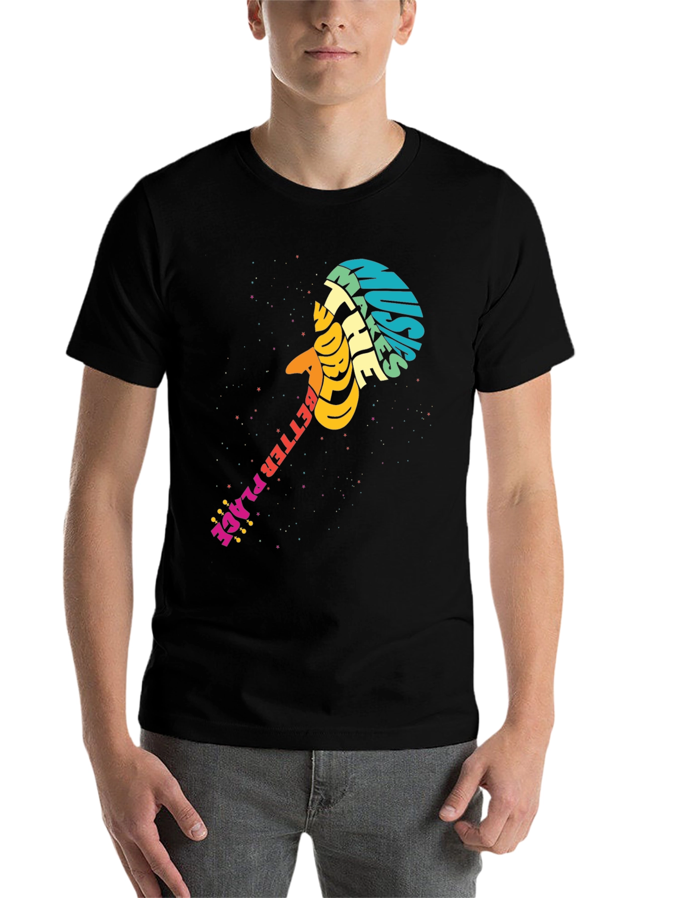 Black Music Makes The World T-Shirt view 7