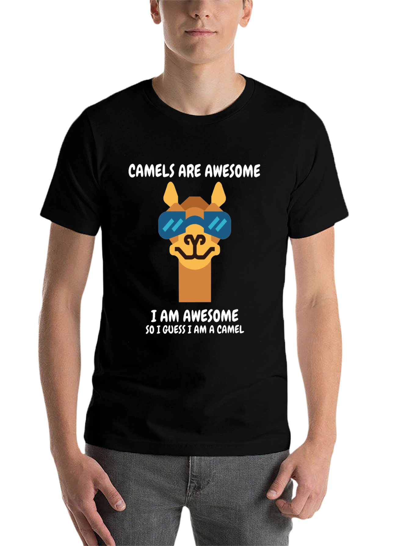 Black Camels Are Awesome T-Shirt view 7