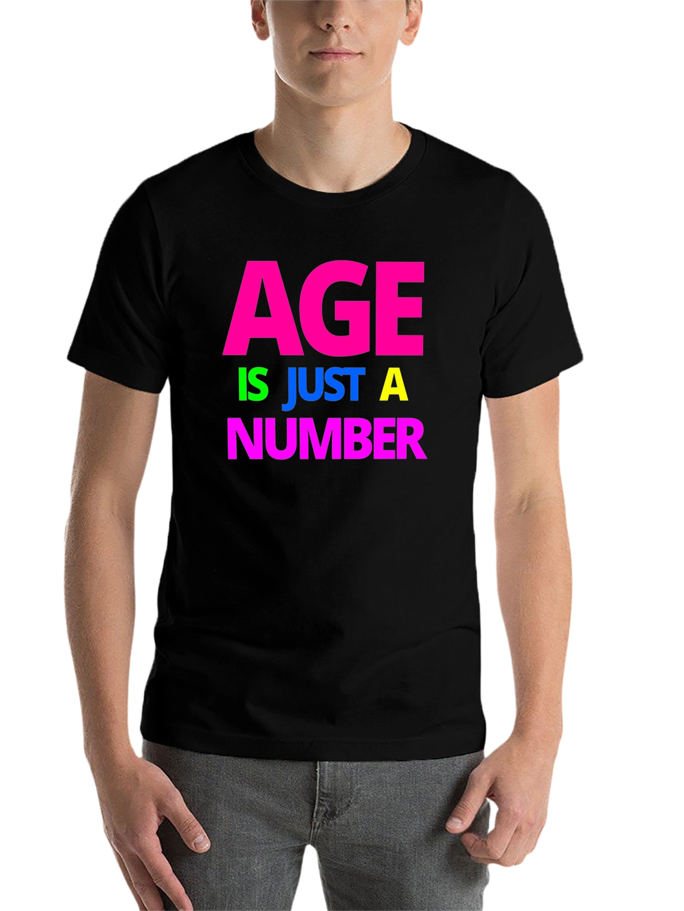 Black Age Is Just A Number Graphic Tee view 7