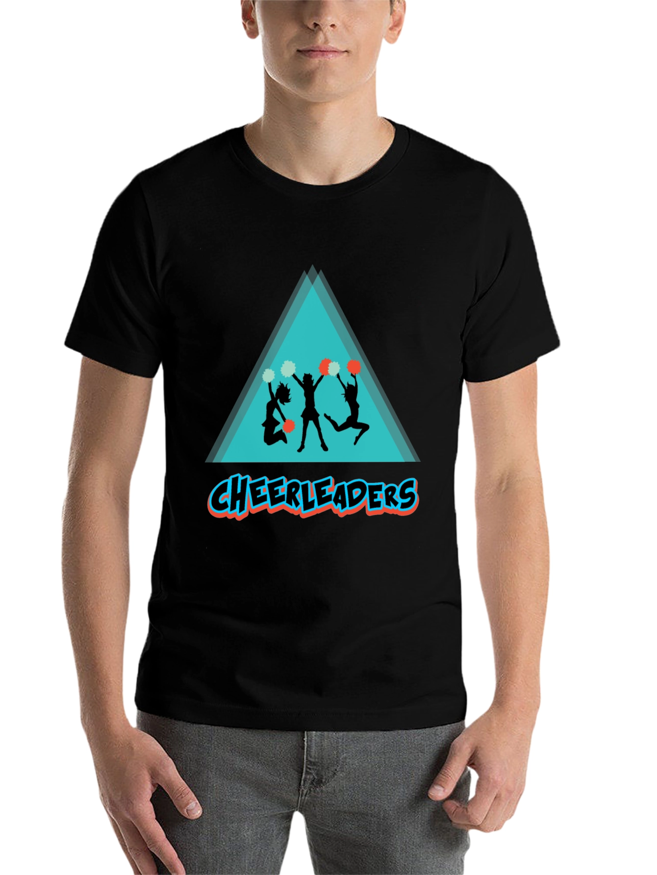 Black Cheerleaders Graphic Tee - Black T-Shirt view 7