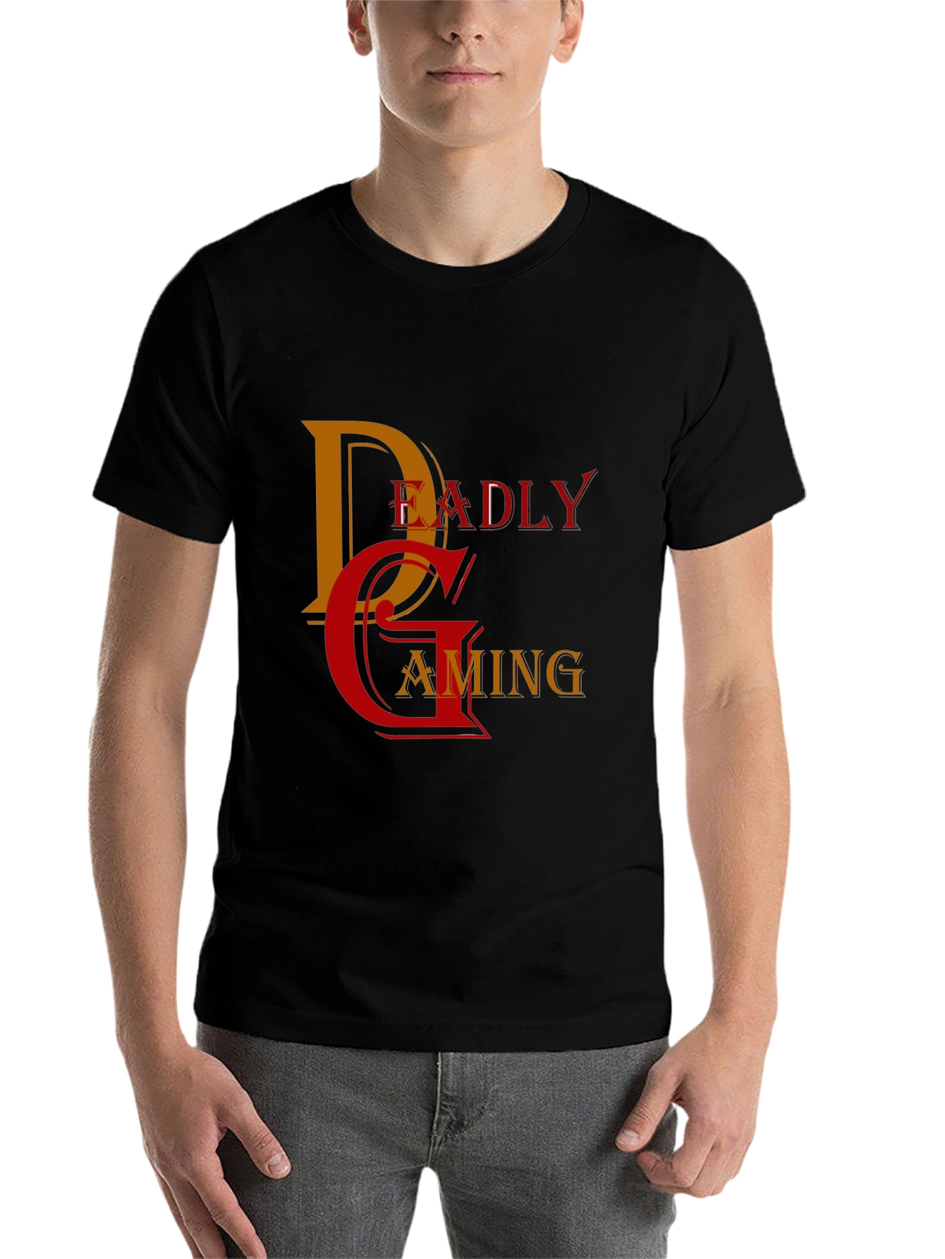 Black Deadly Gaming T-Shirt - Stylish Gamer Apparel view 7