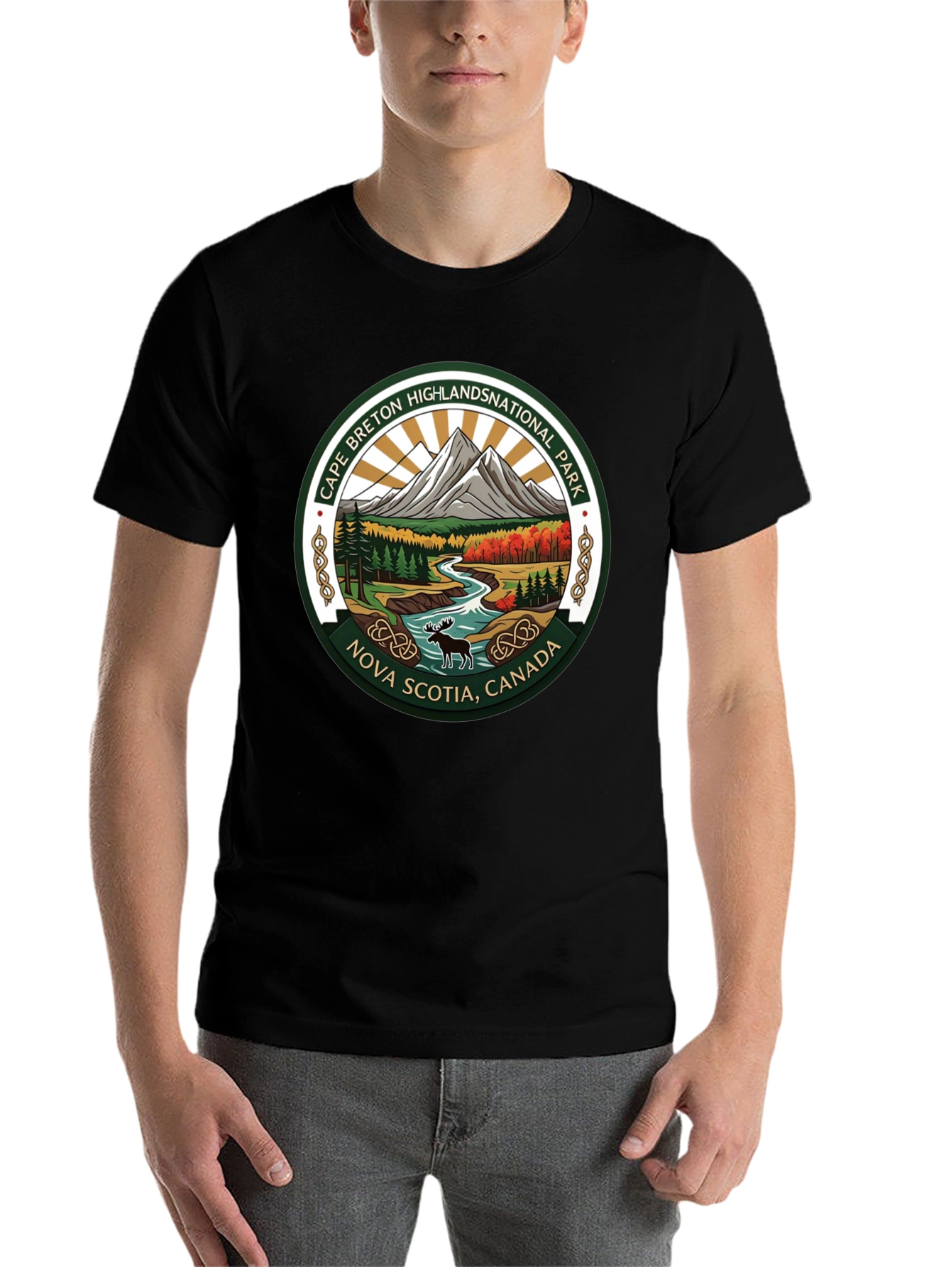 Black Cape Breton Highlands National Park T-Shirt view 7