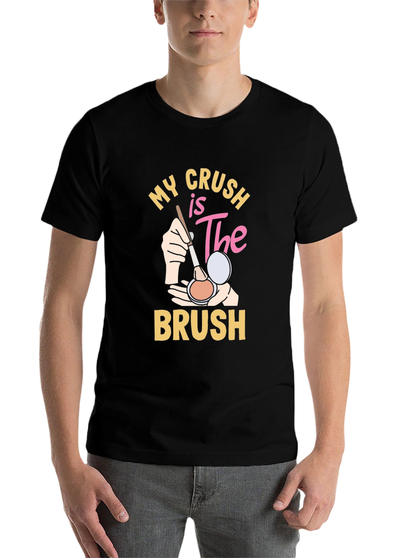 My Crush is The Brush T-Shirt - Makeup Lover Tee - 7