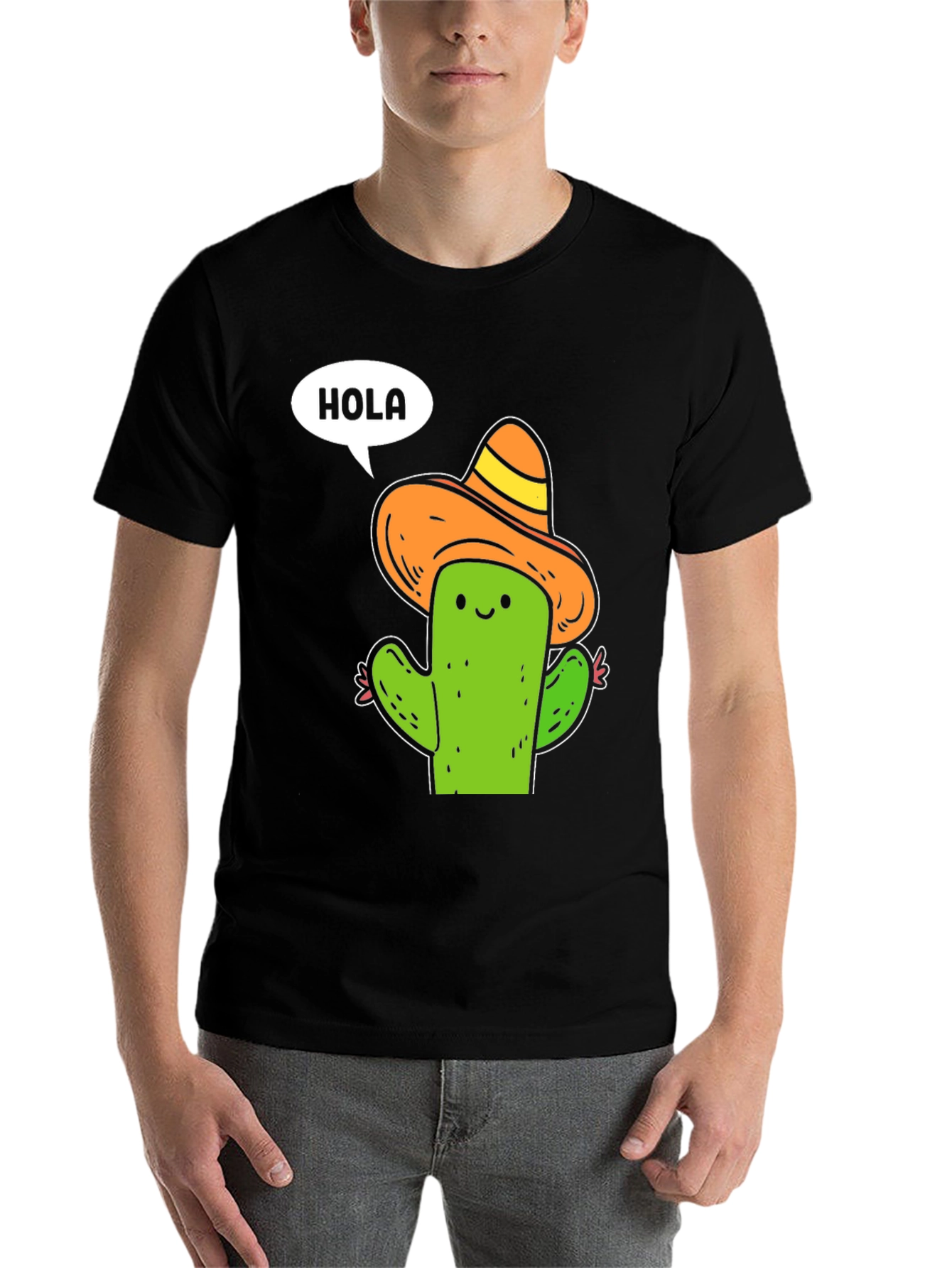 Black Hola Cactus T-Shirt view 7