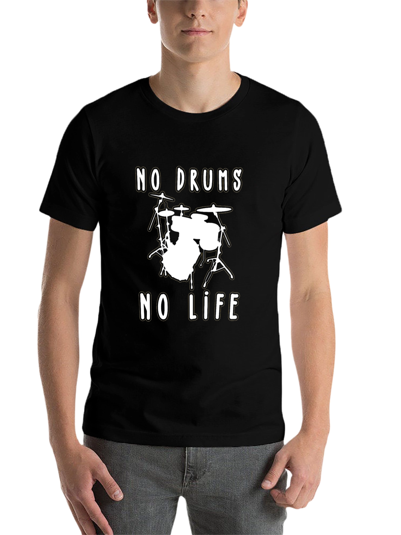 No Drums No Life Graphic Tee - Musician T-Shirt - 7