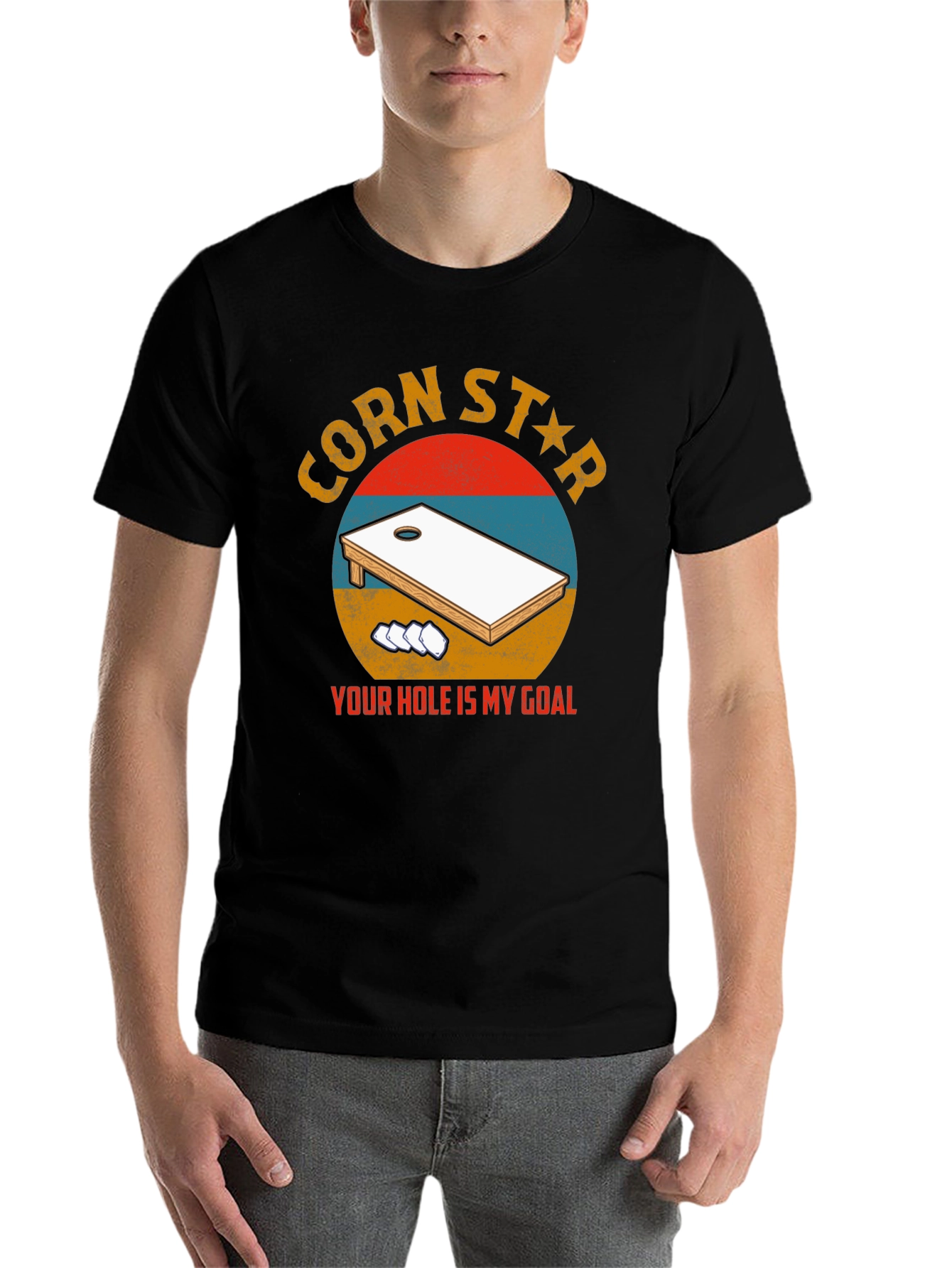 Black Corn Star T-Shirt - Your Hole Is My Goal view 7