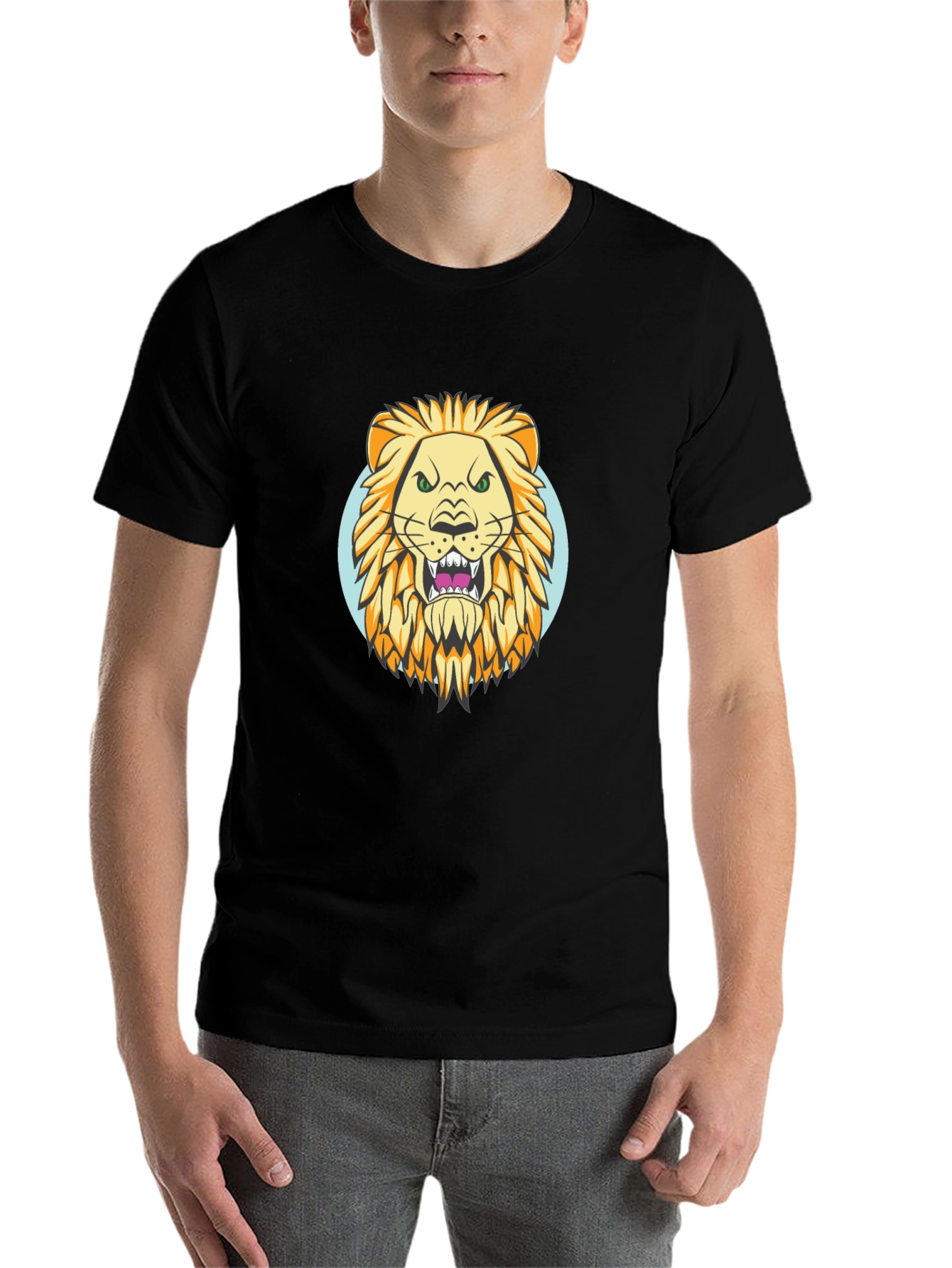 Black Lion Graphic Tee - Fierce Style view 7