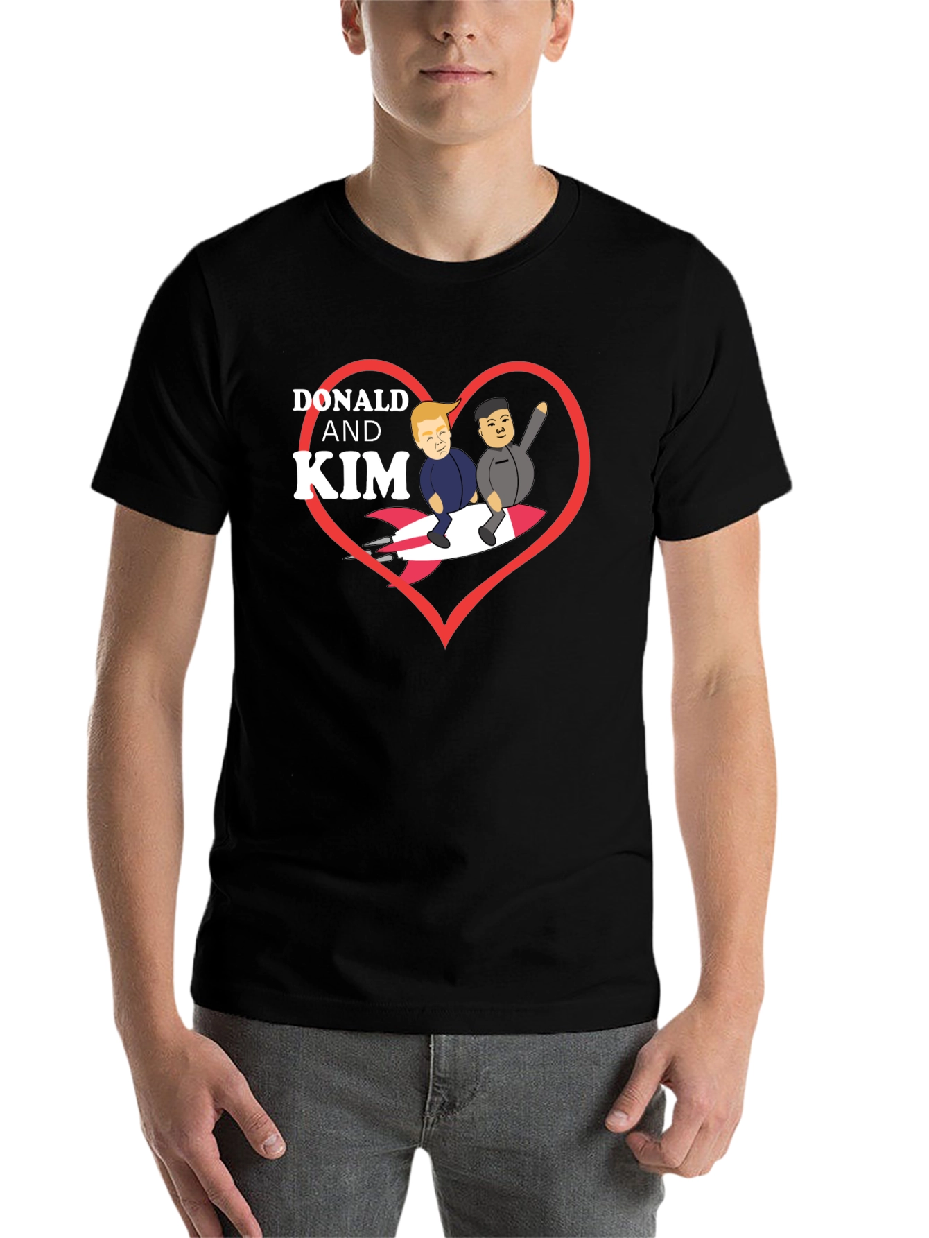 Black Donald and Kim Rocket Ride T-Shirt  view 7